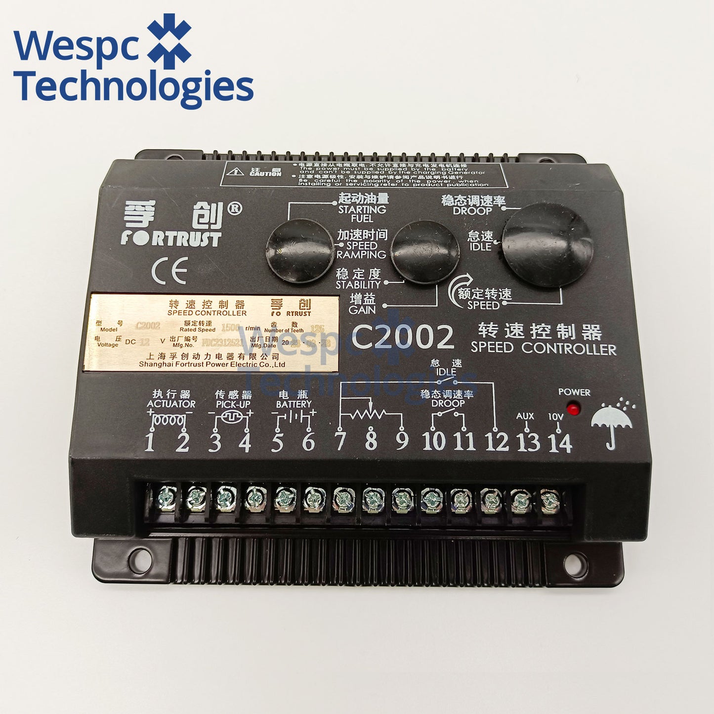Original C2002 24V Speed Controller Generator Electronic Governor Speed Control Unit