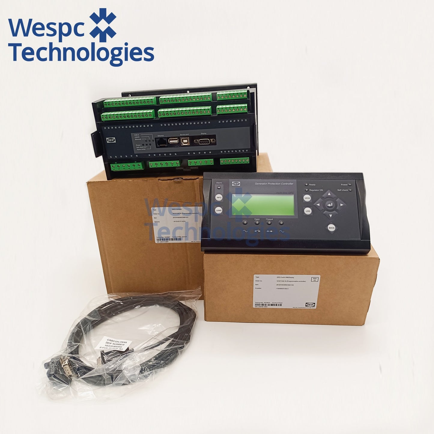 Original DEIF GPC-3 Hydro Diesel Generator Set Control Panel Spare Parts