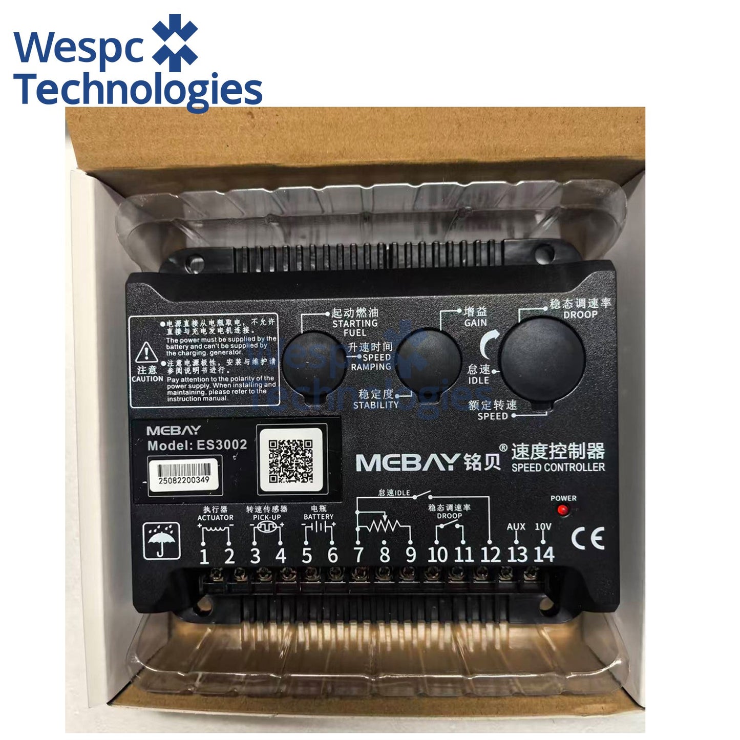 Original Genuine ES3002 Automatic Speed Controller Control Panel For Diesel Engine