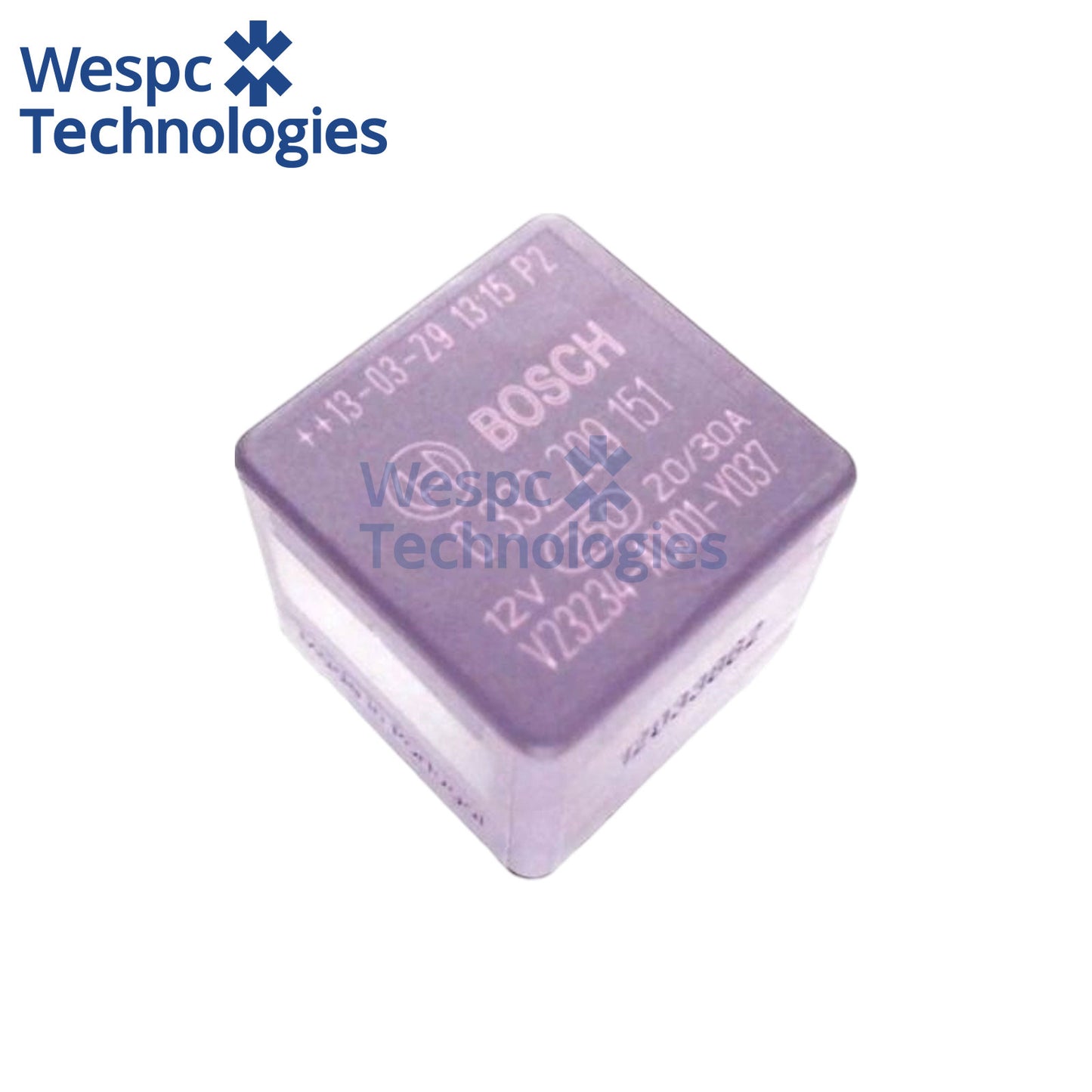 Original Bosch 0332209151 Mini Changeover Relay RW151 12V DC 5 Pin SPDT 30A NO 20A NC ISO Automotive Relay
