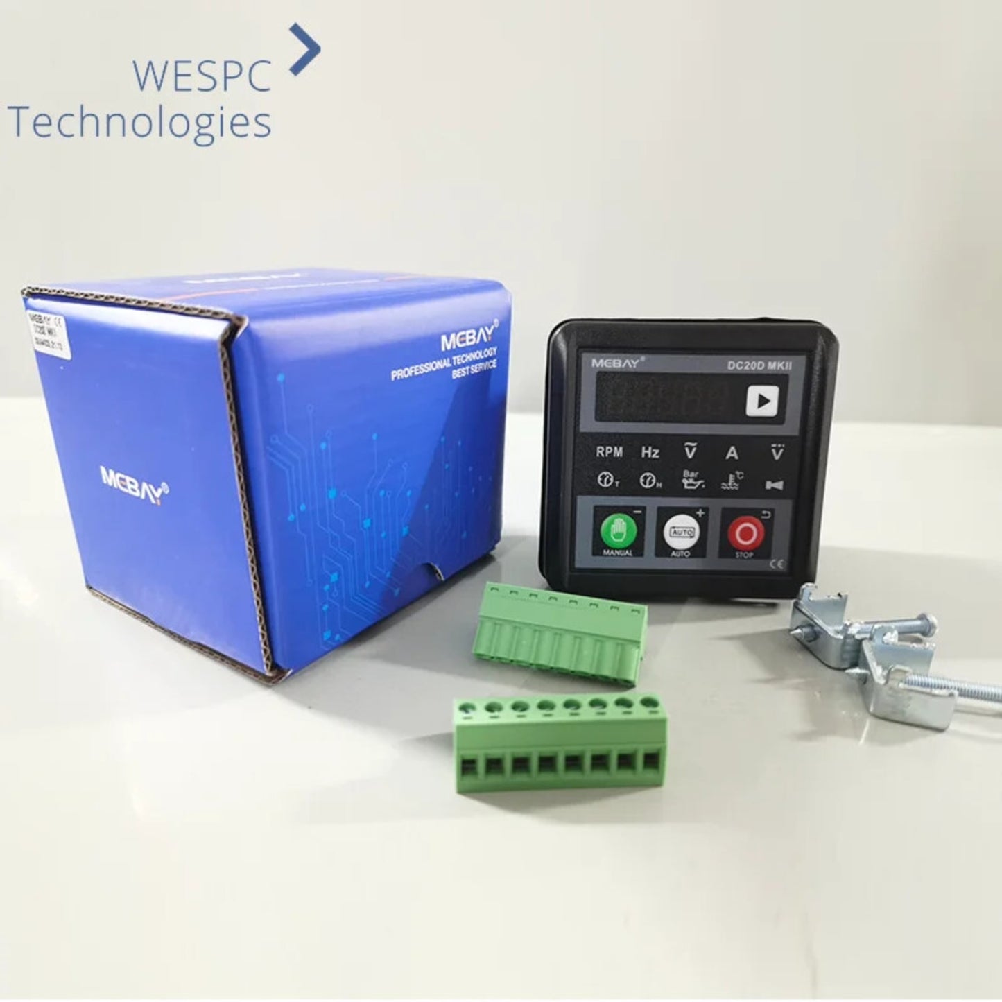 Genuine DC20D MKII Mebay Generator Controller Module Self-starting Control Panel Display