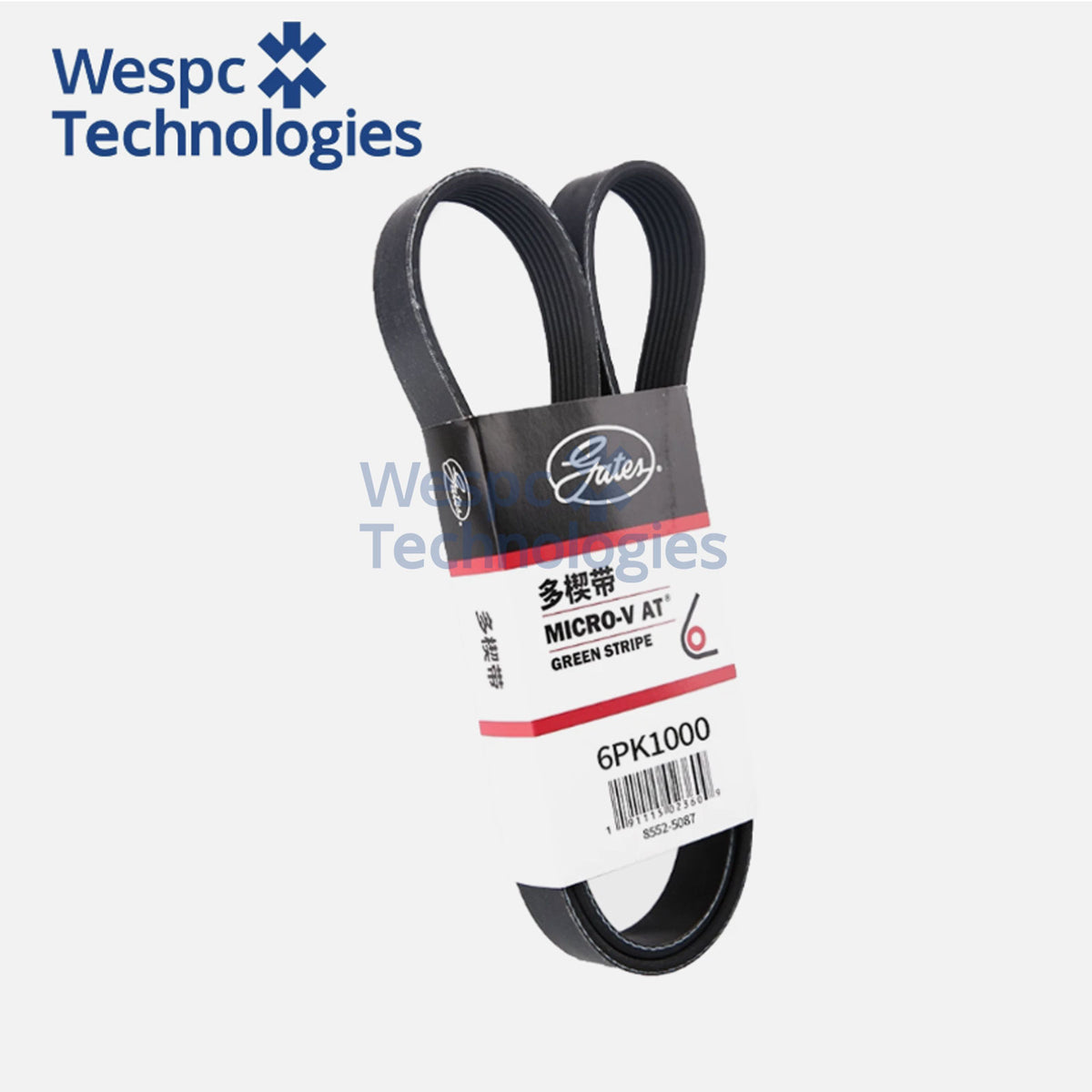 Gates 6PK1000 Multi-V Belt for for Volkswagen Audi Ford Volvo Accessory Belt