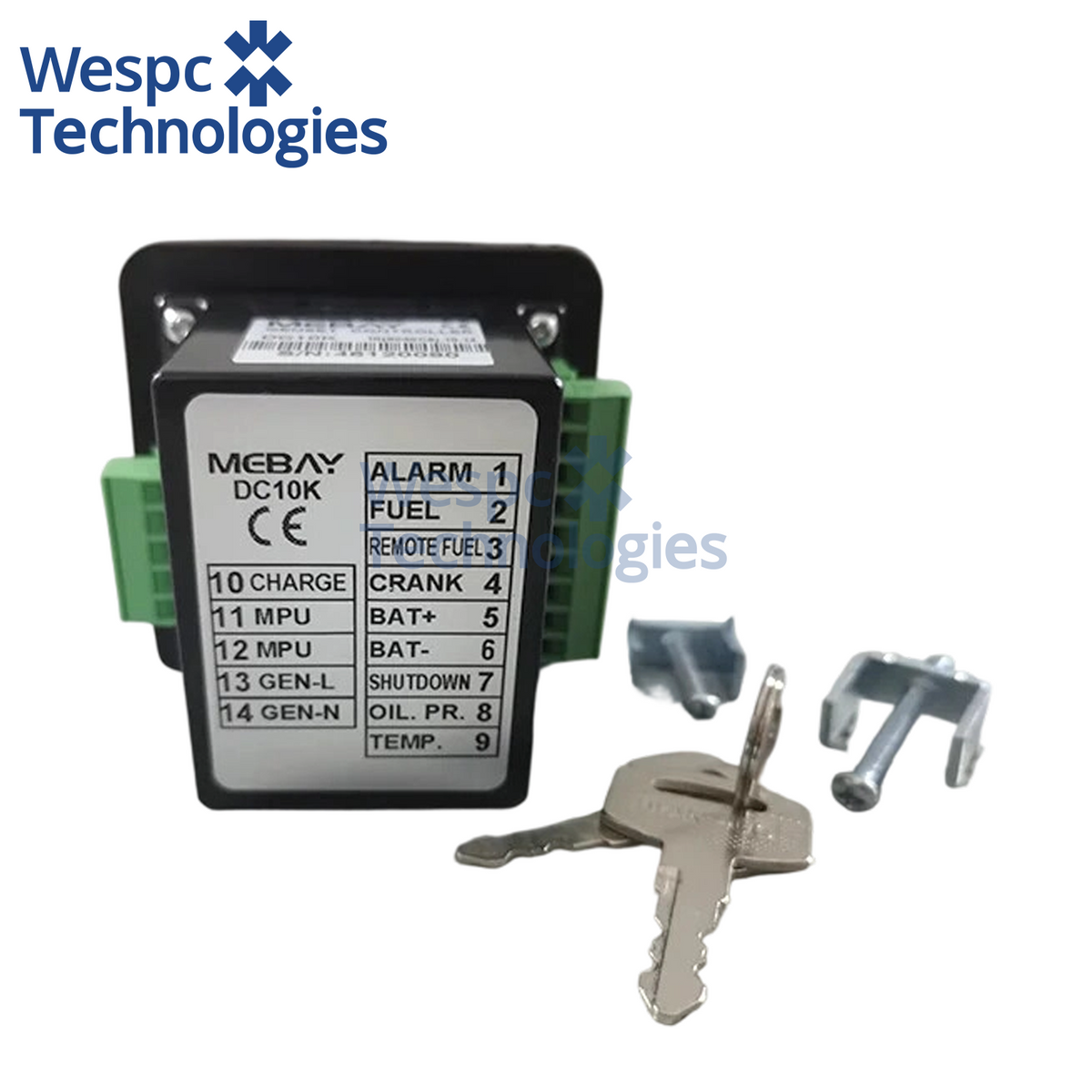 Original Mebay DC10K Manual Start Diesel Generator Controller Key Start Control Module LED Display Voltage Frequency