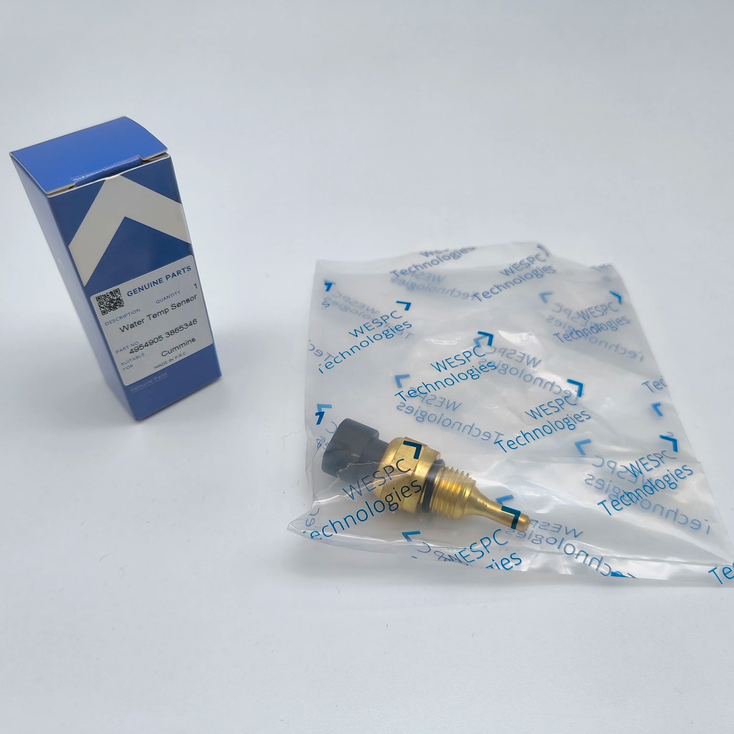 4954905 مستشعر درجة الحرارة WESPC. مناسب لمحرك الديزل Cummins قطع غيار السيارات الجديدة مستشعر درجة حرارة سائل التبريد