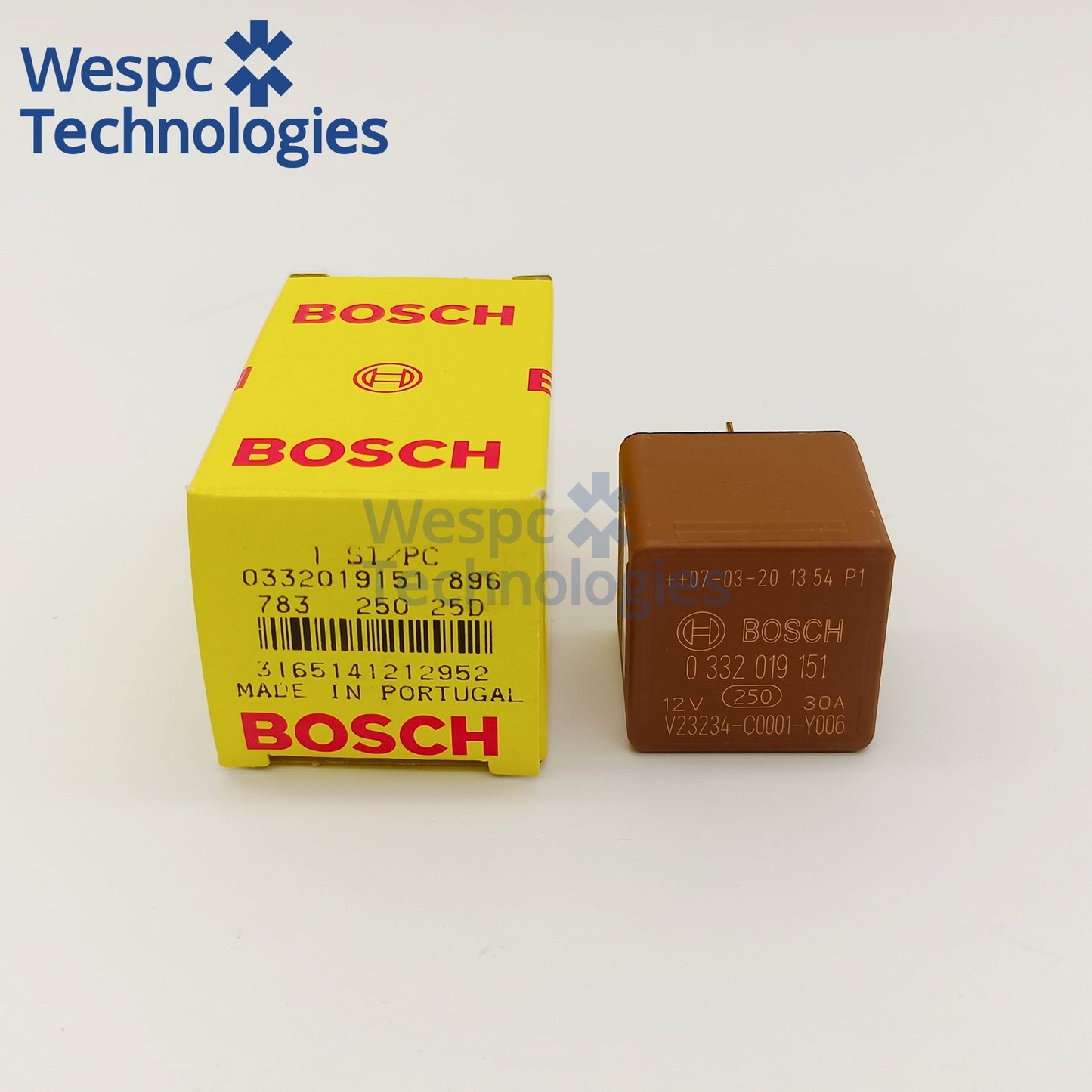 Original Bosch 0332019151 5 Pin SPDT Mini Changeover Relay 12V DC 30A NO 15A NC ISO Automotive Relay