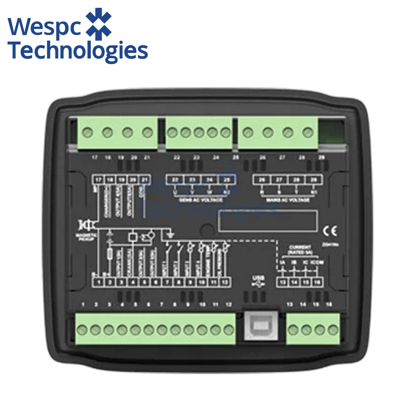 HGM420N AMF Generator Controller Single Unit Mains Failure Auto Start Stop Control Module