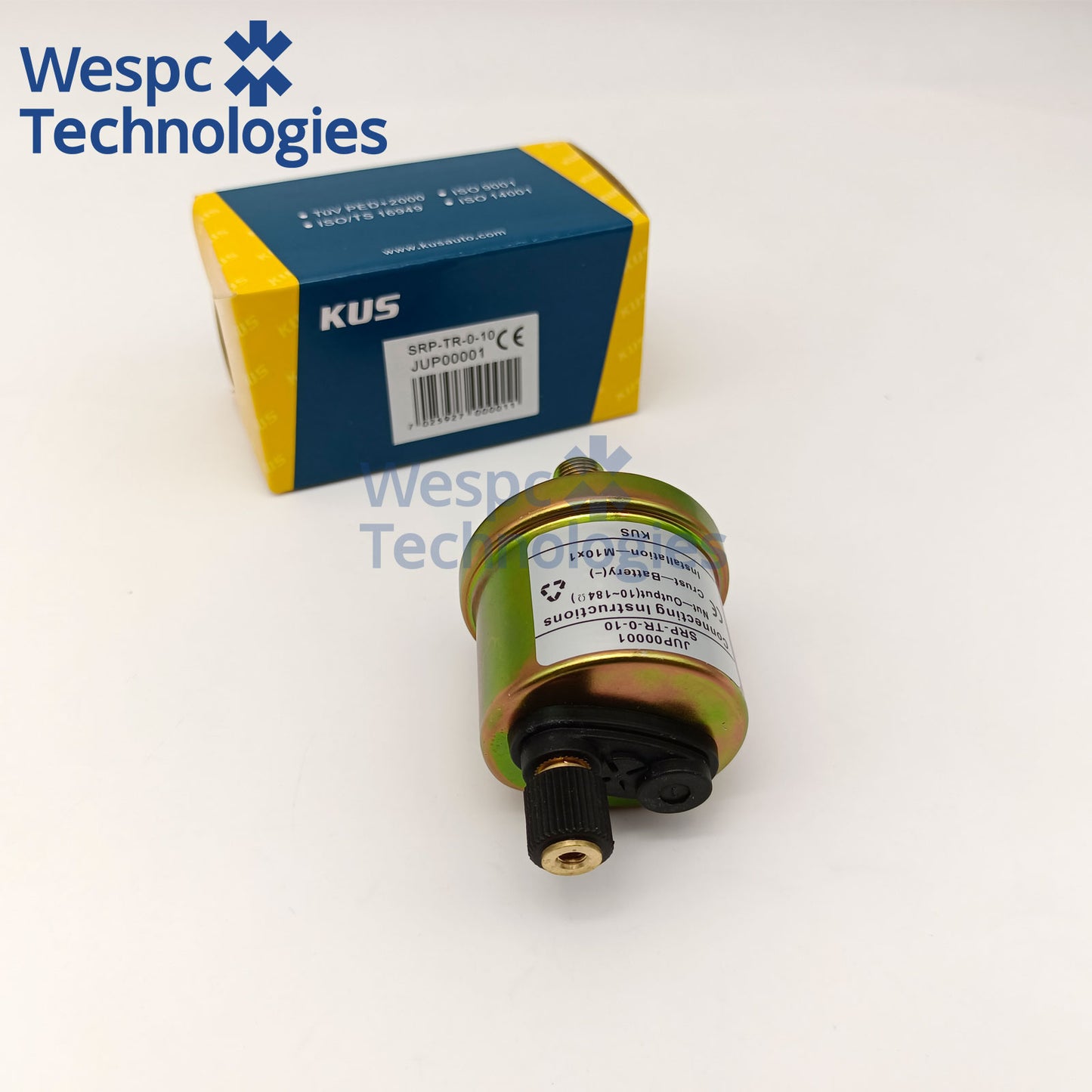 Original JUP00001 KUS Oil Pressure Sensor VDO Part Number 360-081-029-010C and 360-081-029-010K M14×1.5 Metric Thread Dual