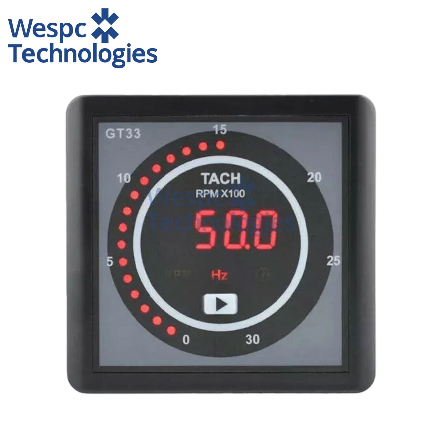 Original Mebay GT33 Intelligent Engine Tachometer Generator Meter Monitor RPM Panel DC 8-36V