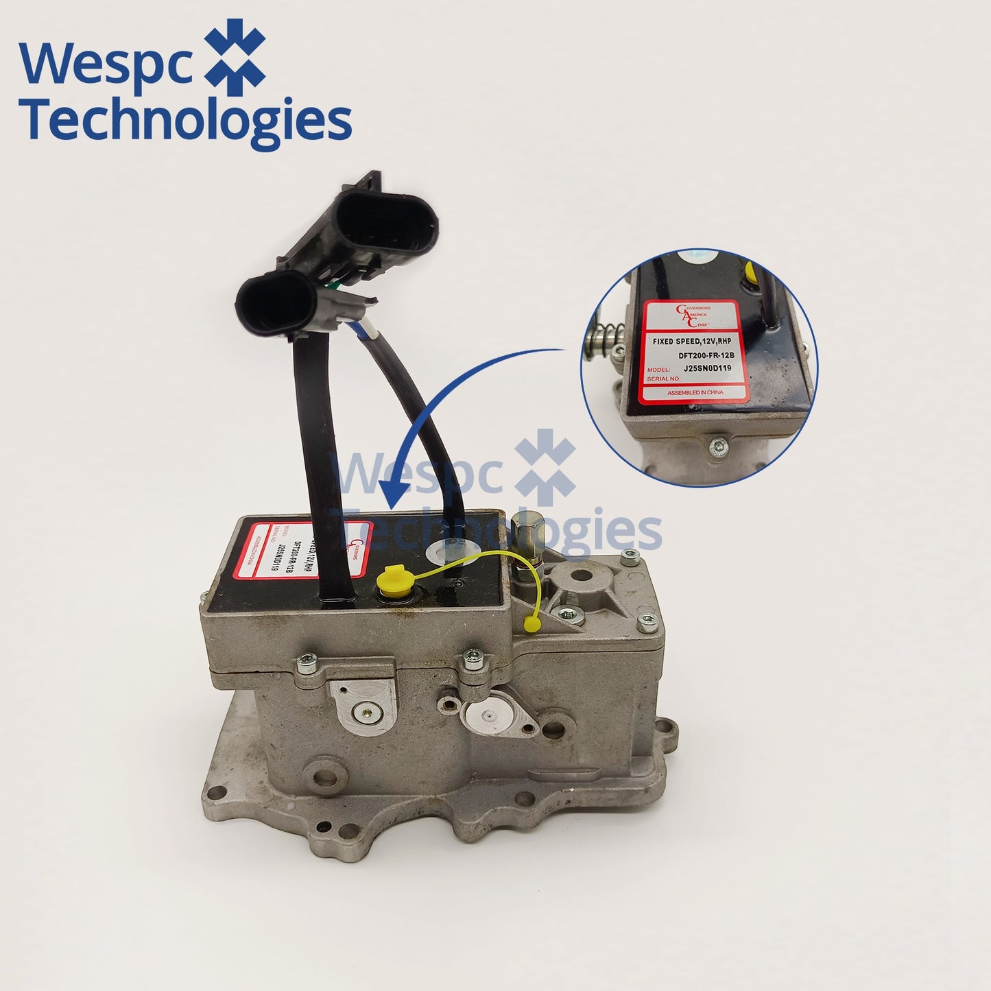 Genuine GAC DFT200-FR-12B Integrated Digital Fuel Control Actuator 12V DPG101-FR-12B Fits Isuzu 4JB1T Diesel Engine Diese