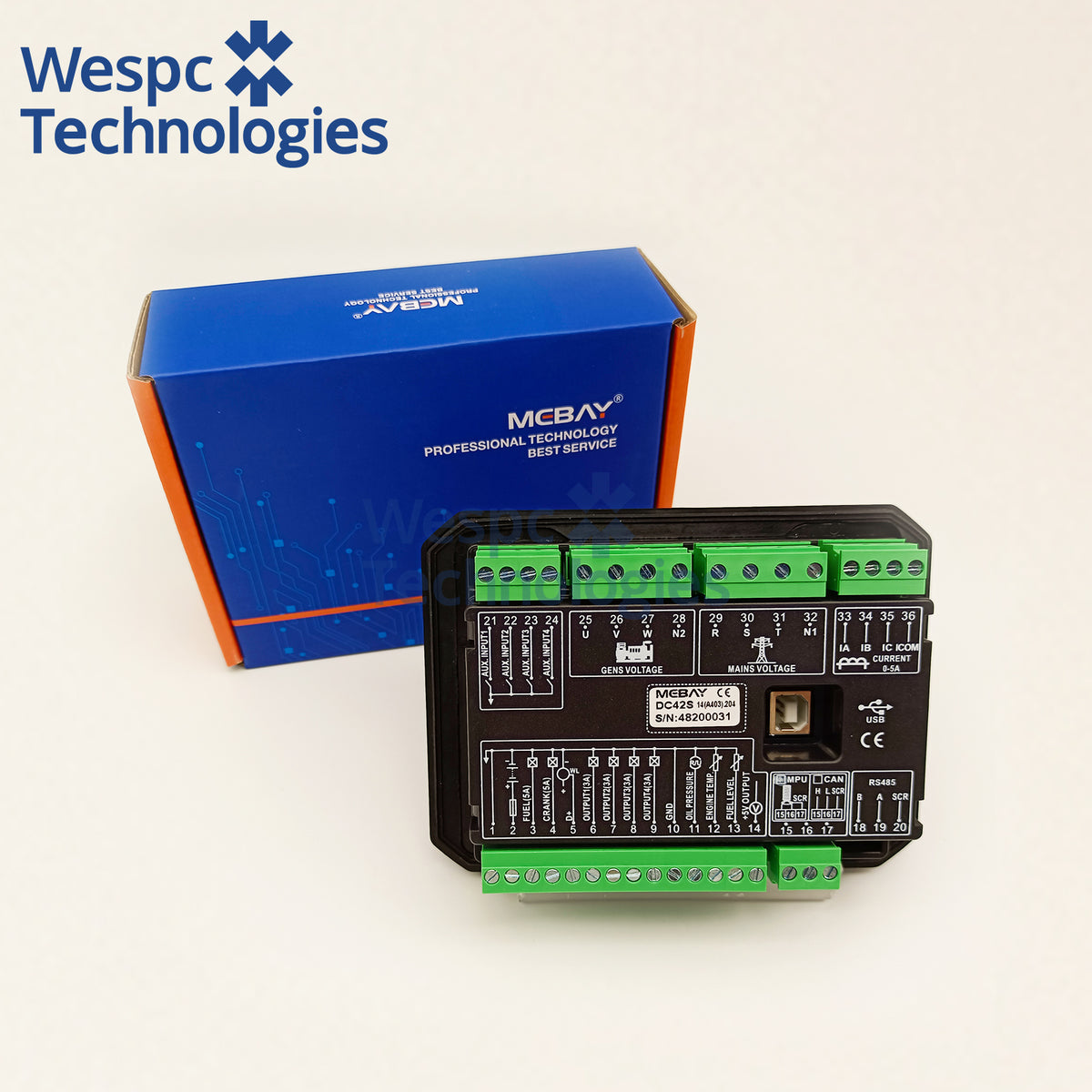 Original DC40C DC40SR DC40CR Replaced by DC42S Mebay Mini AMF Genset Controller LCD ATS Auto Mains Generator Transfer Module Panel