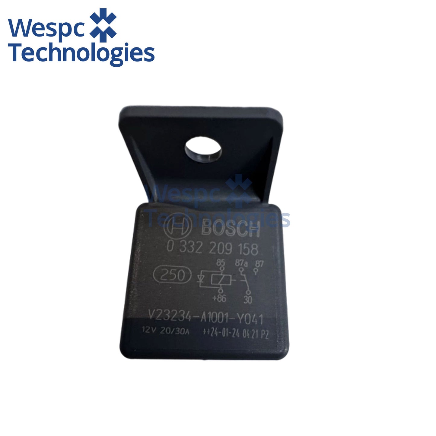Original Bosch 0332209158 5 Pin SPDT Cube Mini Changeover Relay 12V DC 30A NO 20A NC Automotive Relay
