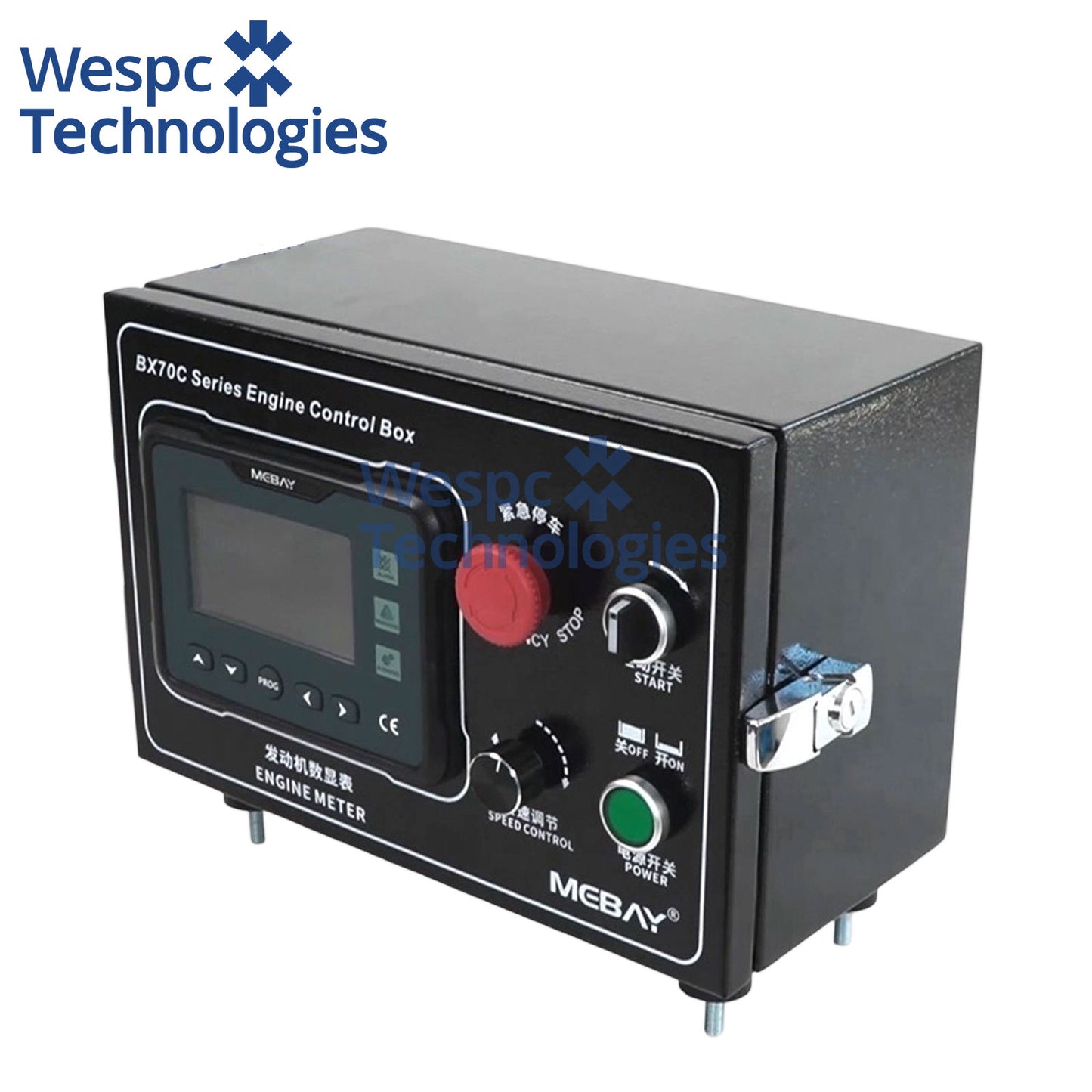 Original Mebay BX70C Diesel Engine Control Box Digital Meter Multi Function Monitor