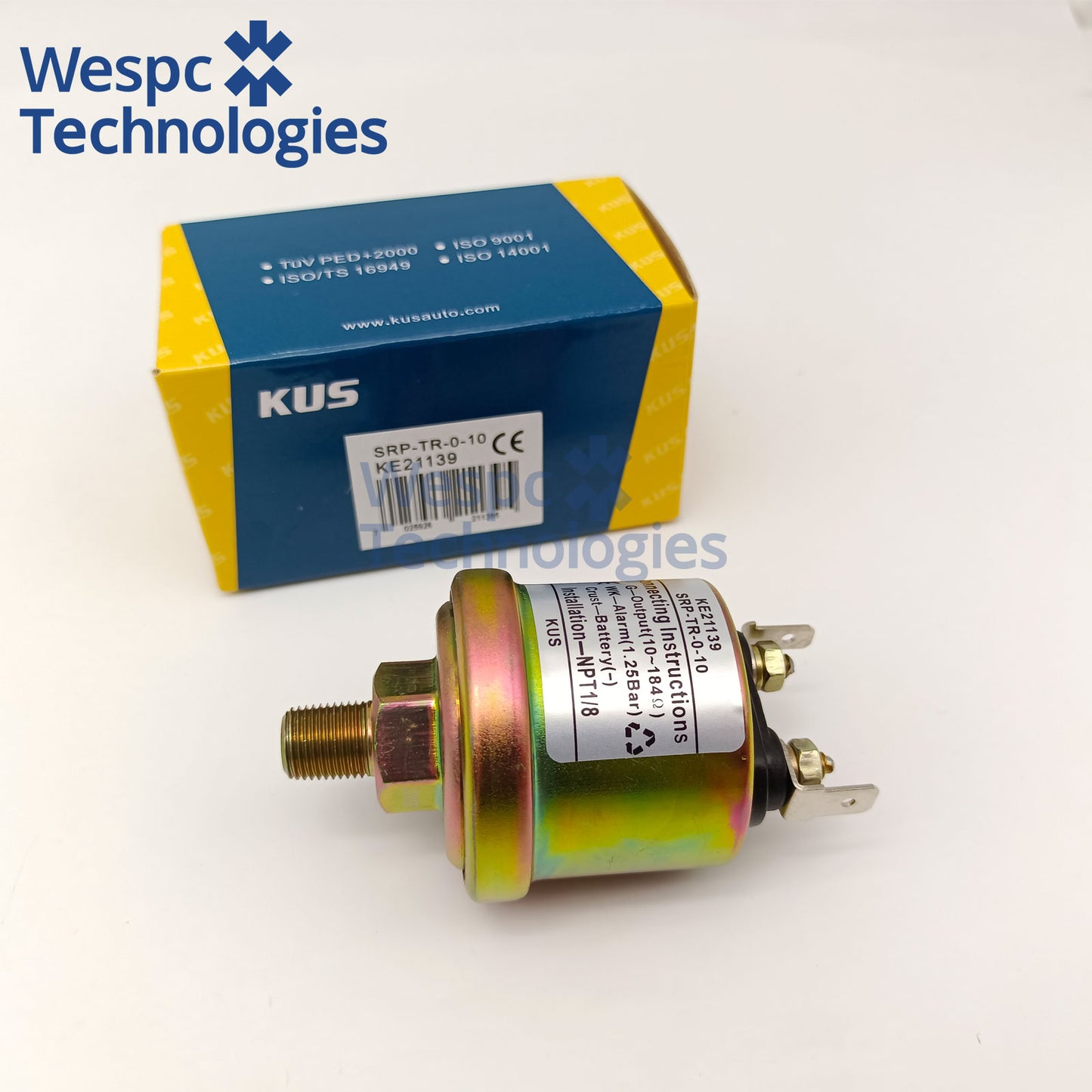 Original KUS KE21139 VDO 360-081-030-138C Oil Pressure Sensor Generator Engine Parts