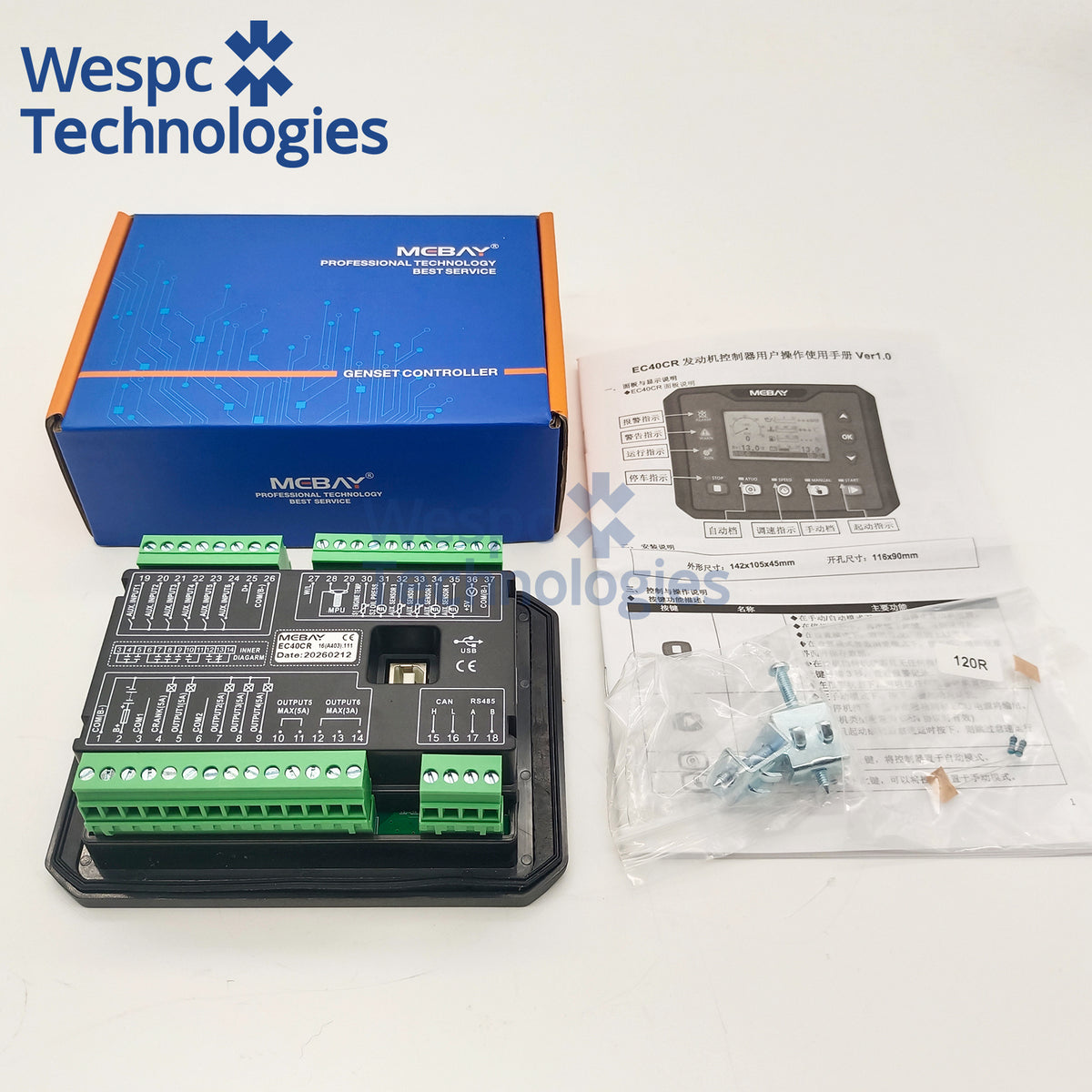 Original Mebay EC40CR Engine Genset Controller Suitable For Industrial Equipment