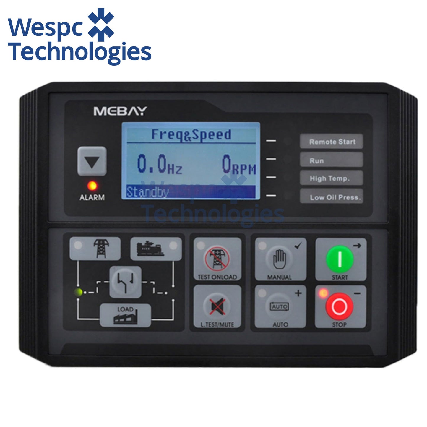 Original Mebay DC42DR MK3 Generator Set Controller Replaced By DC42DR MK4 Genset Parameters Monitoring