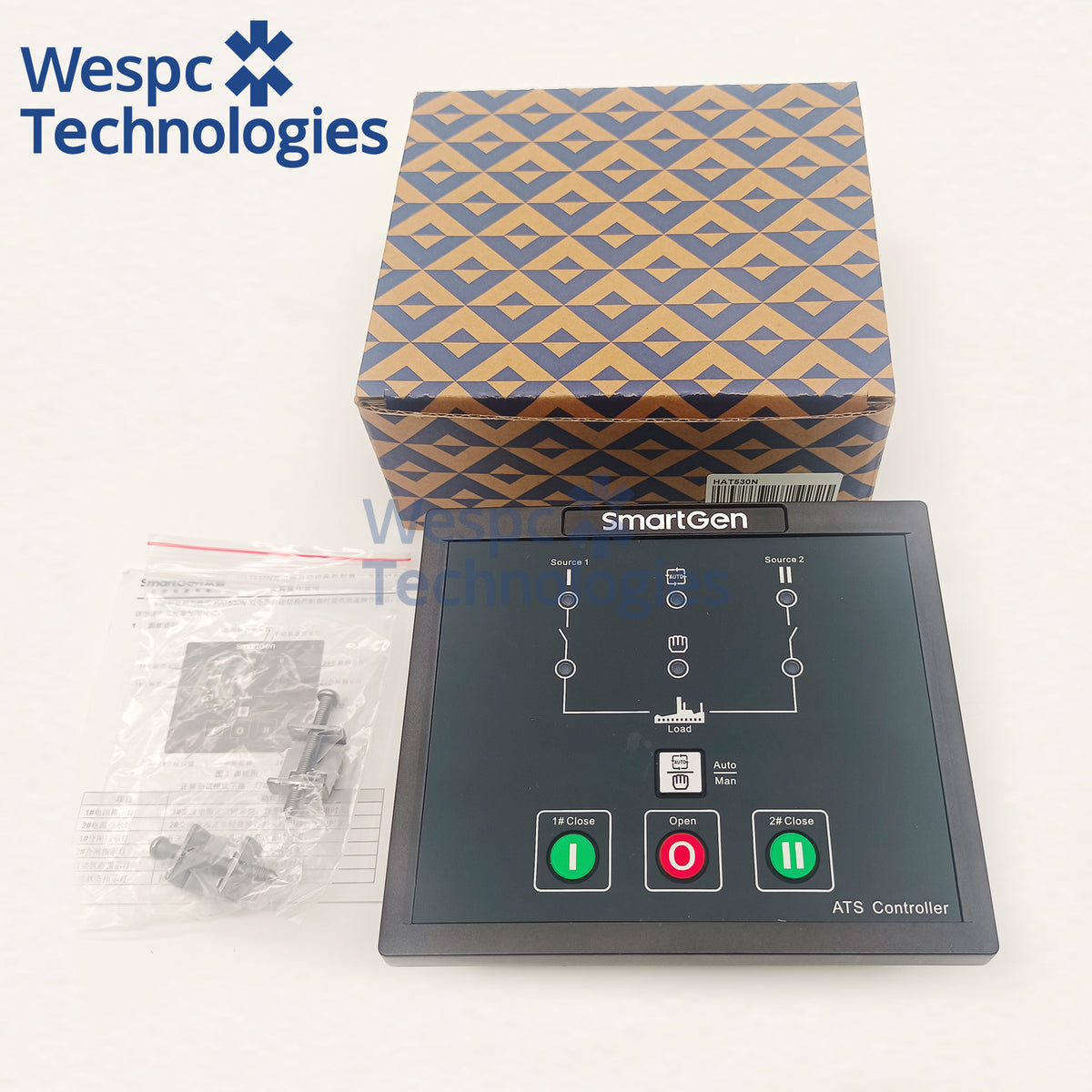 Original Smartgen HAT530N ATS Controller Automatic Transfer Switch Control Panel