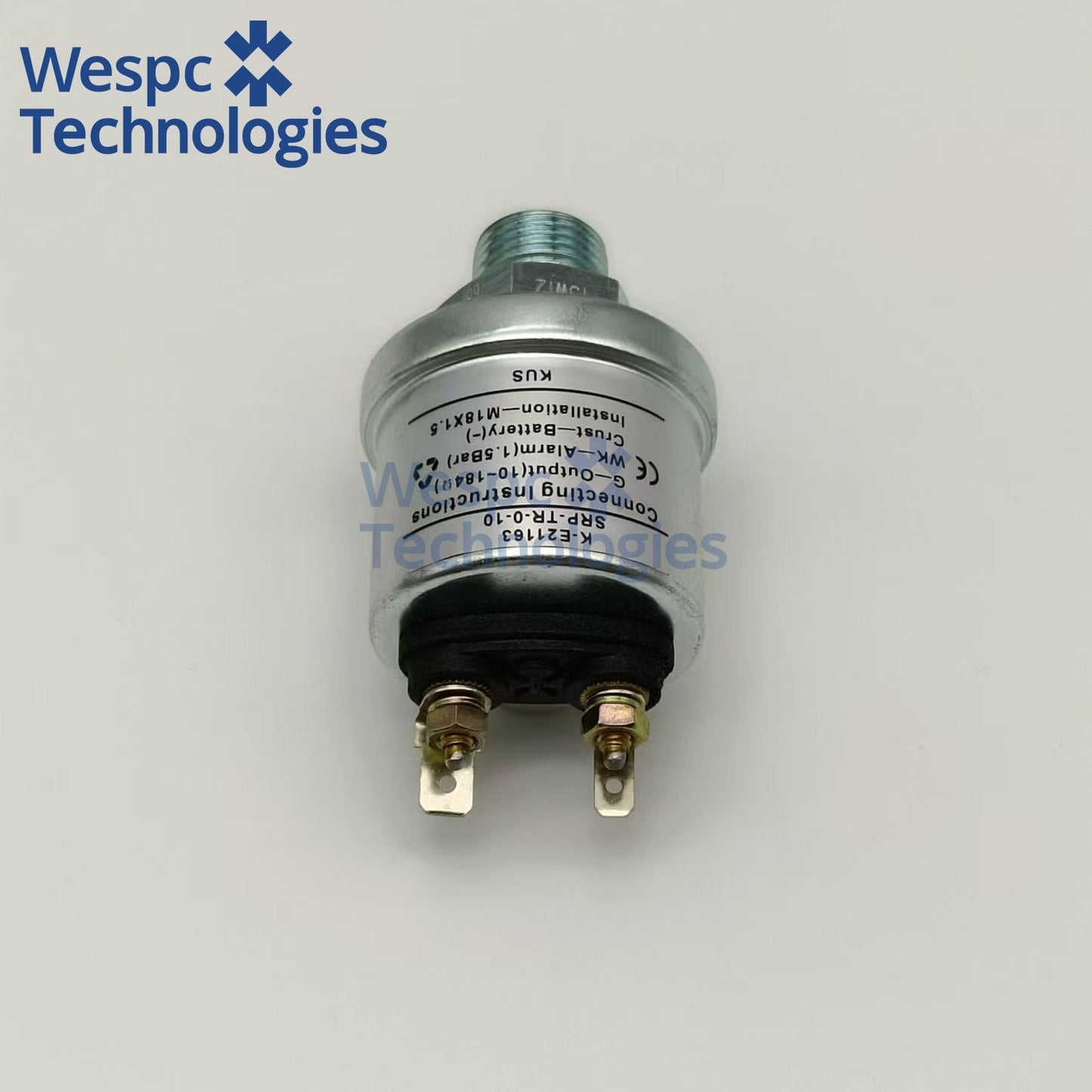 Original KUS KE21163 Mechanical Oil Pressure Sensor 1.5Bar M18×1.5 Metric Thick Thread Dual M4 Screw Terminal with Alarm