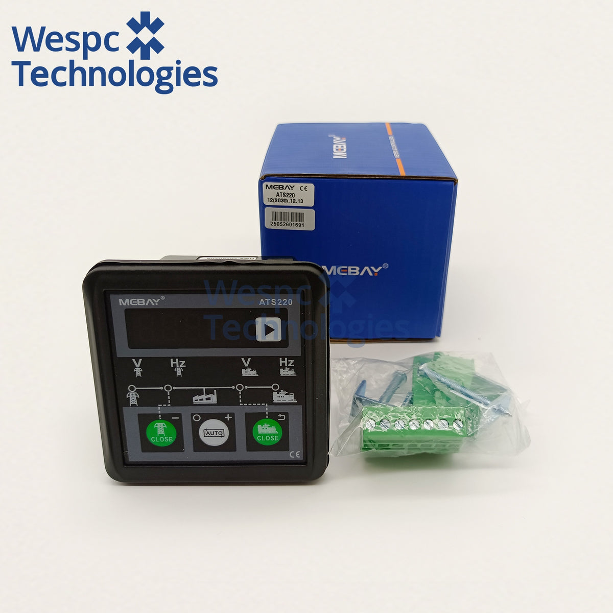 Original Mebay ATS220 8-36V Mains/Generation Automatic Transfer Switch Controller