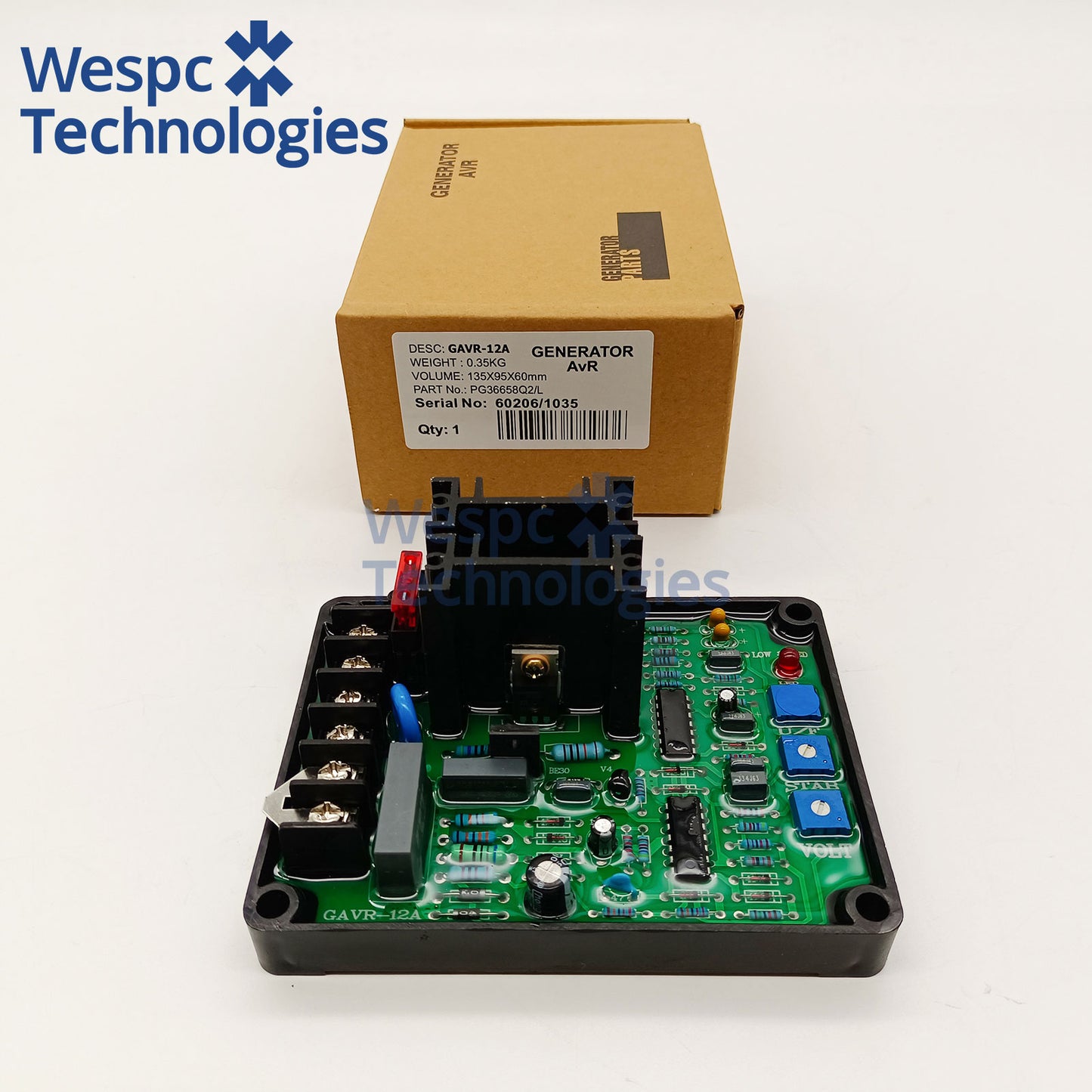 GAVR-12A Universal Automatic Voltage Regulator Module AVR Diesel Generator Circuit Board