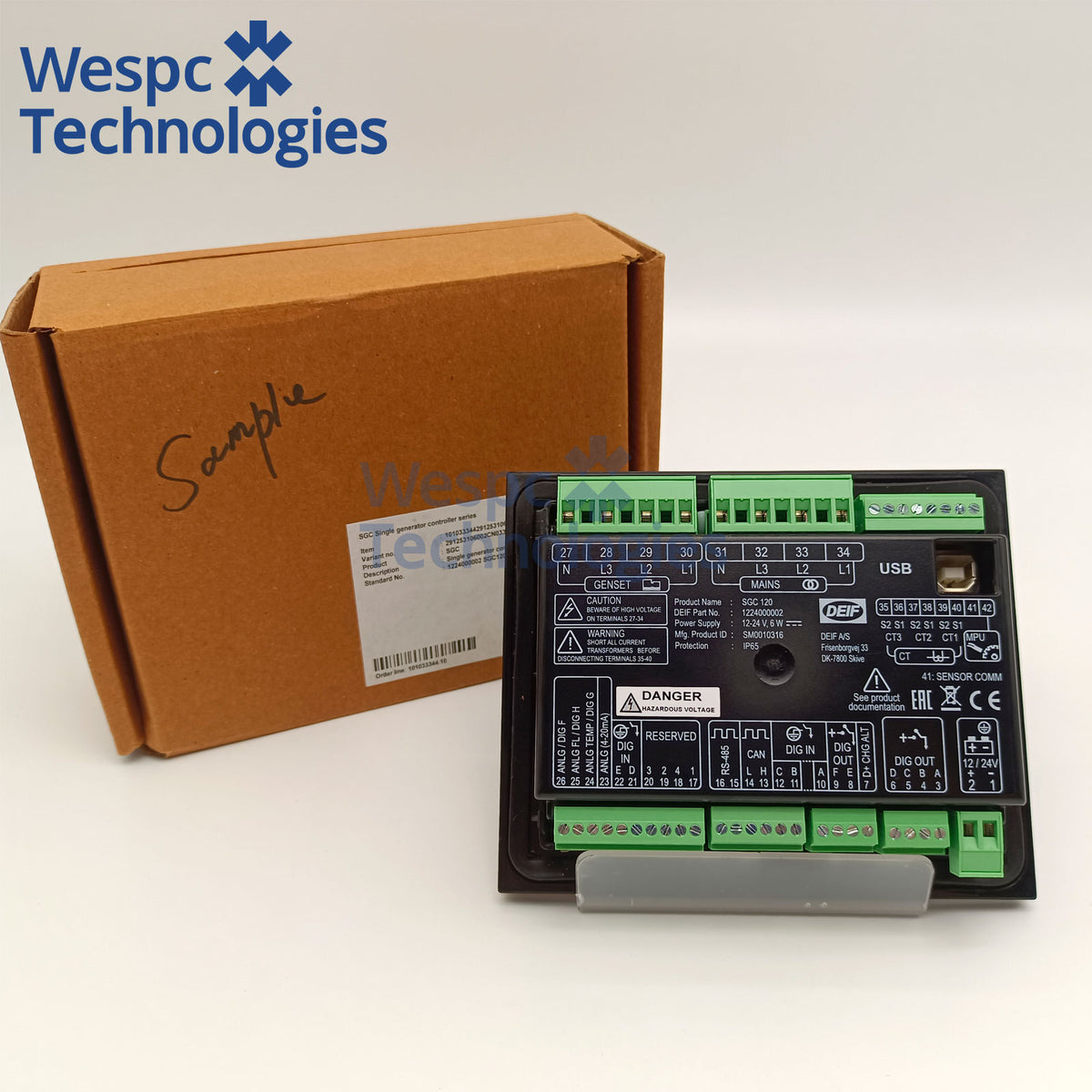Original DEIF SGC120 Single Genset Controller AMF Generator Control Unit