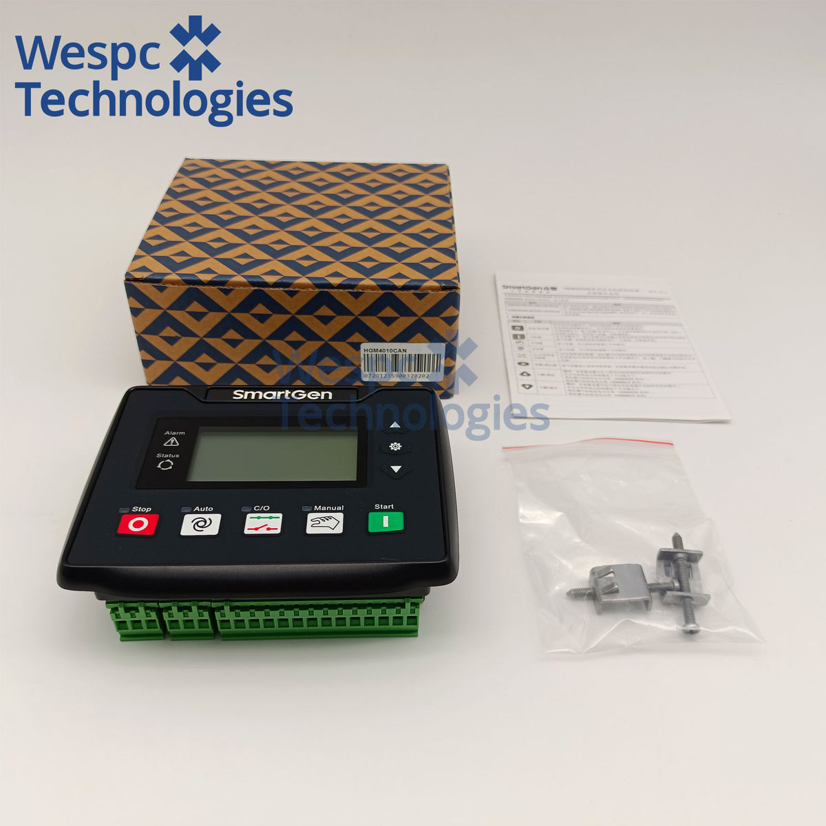 Original Smartgen HGM4010CAN Genset Controller with CAN Bus J1939 RS485 USB