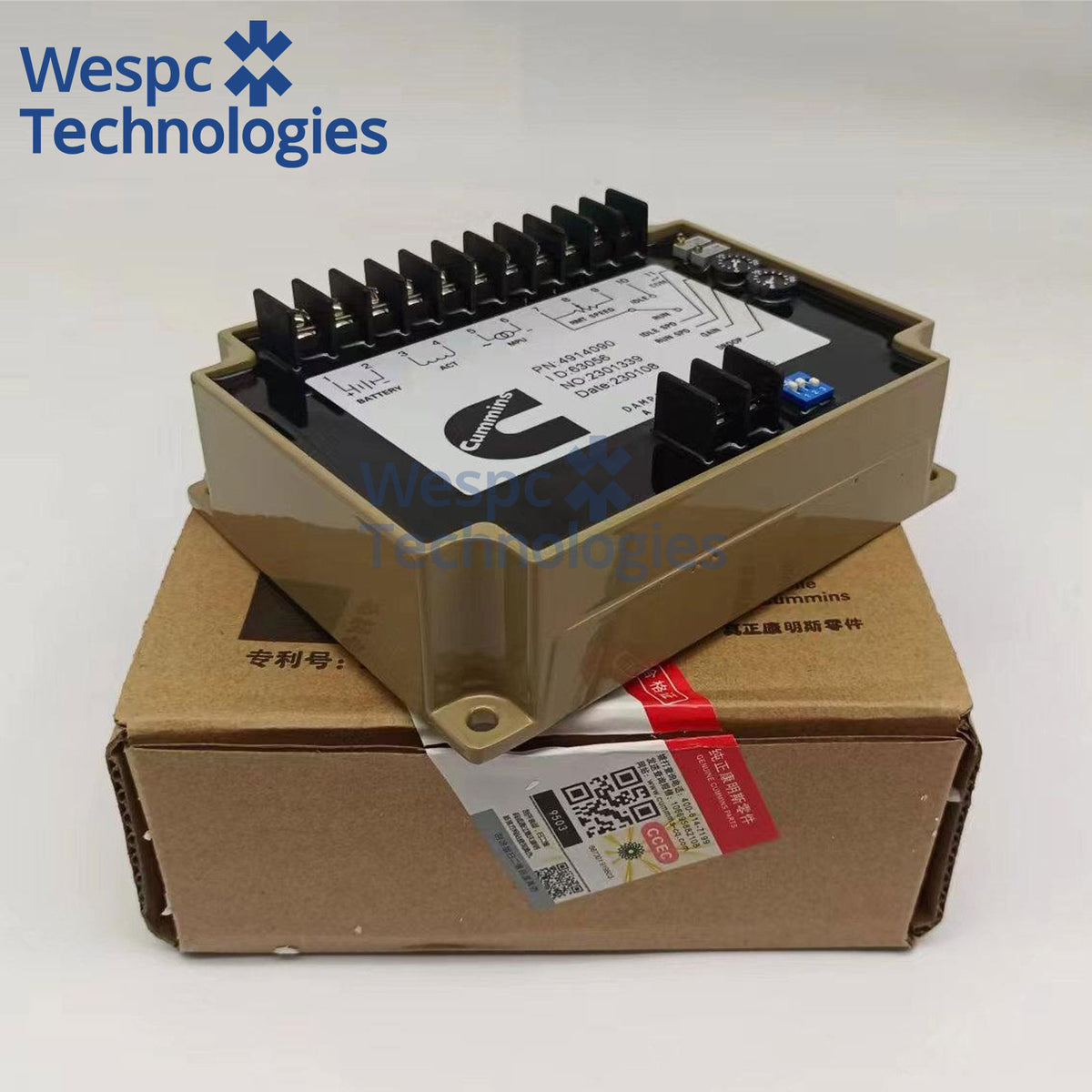 Original Cummins 4914090 Speed Controller Governor Parts For Cummins Diesel Engine