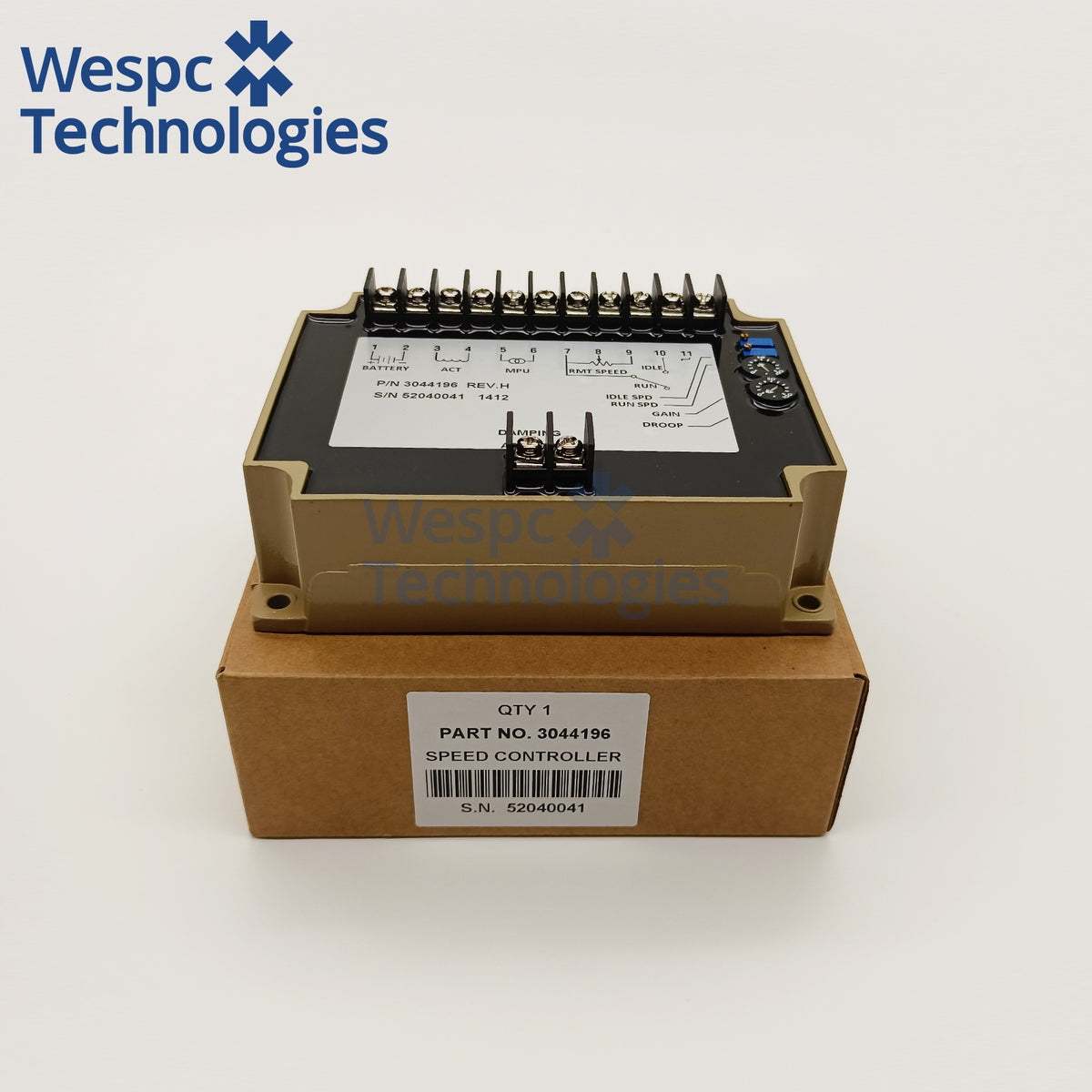 3044196 Speed Controller 220V/380V Electronic Governor Board for Diesel Generator Set Compatible with Cummins Genset