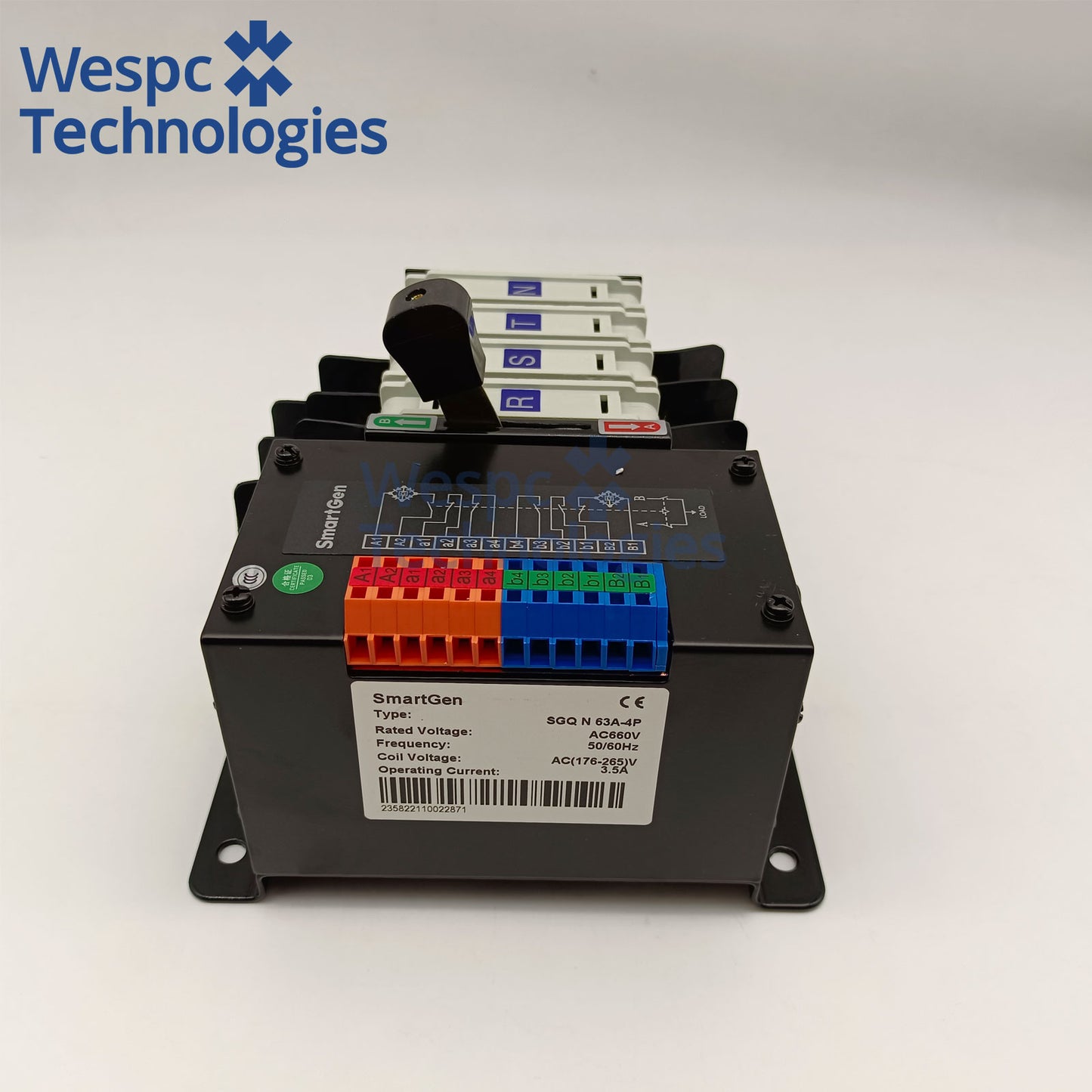 Original SmartGen ATS SGQ63A-4P Controller Generator Automatic Transfer Switch Electric