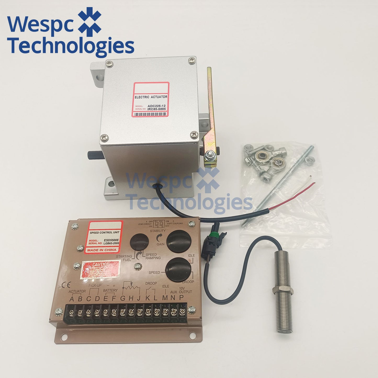 ADC225-12v Electronic Actuator 12V ESD5500E/3034572 Fits Cummins NTA855 KTA19 KTA38 Diesel Generator Fuel Control Actuator