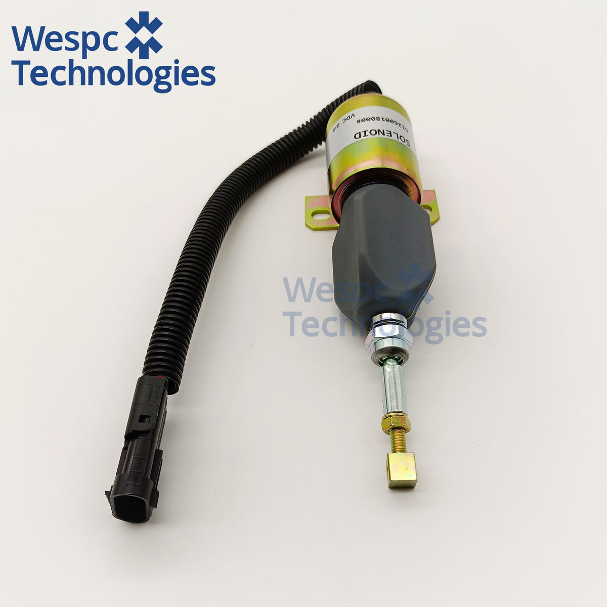 612600180008 Fuel Stop Solenoid Valve 24V Fits Excavator Diesel Engine