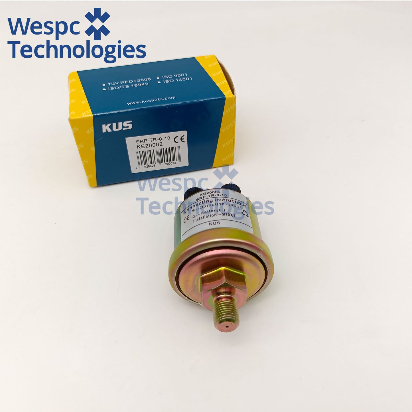 Original KUS KE2002 Oil Pressure Sensor VDO 360-081-032-003C 0-5Bar 0-10V Linear Signal 1/8NPT Thread 3-Wire Oil Pressure Transducer
