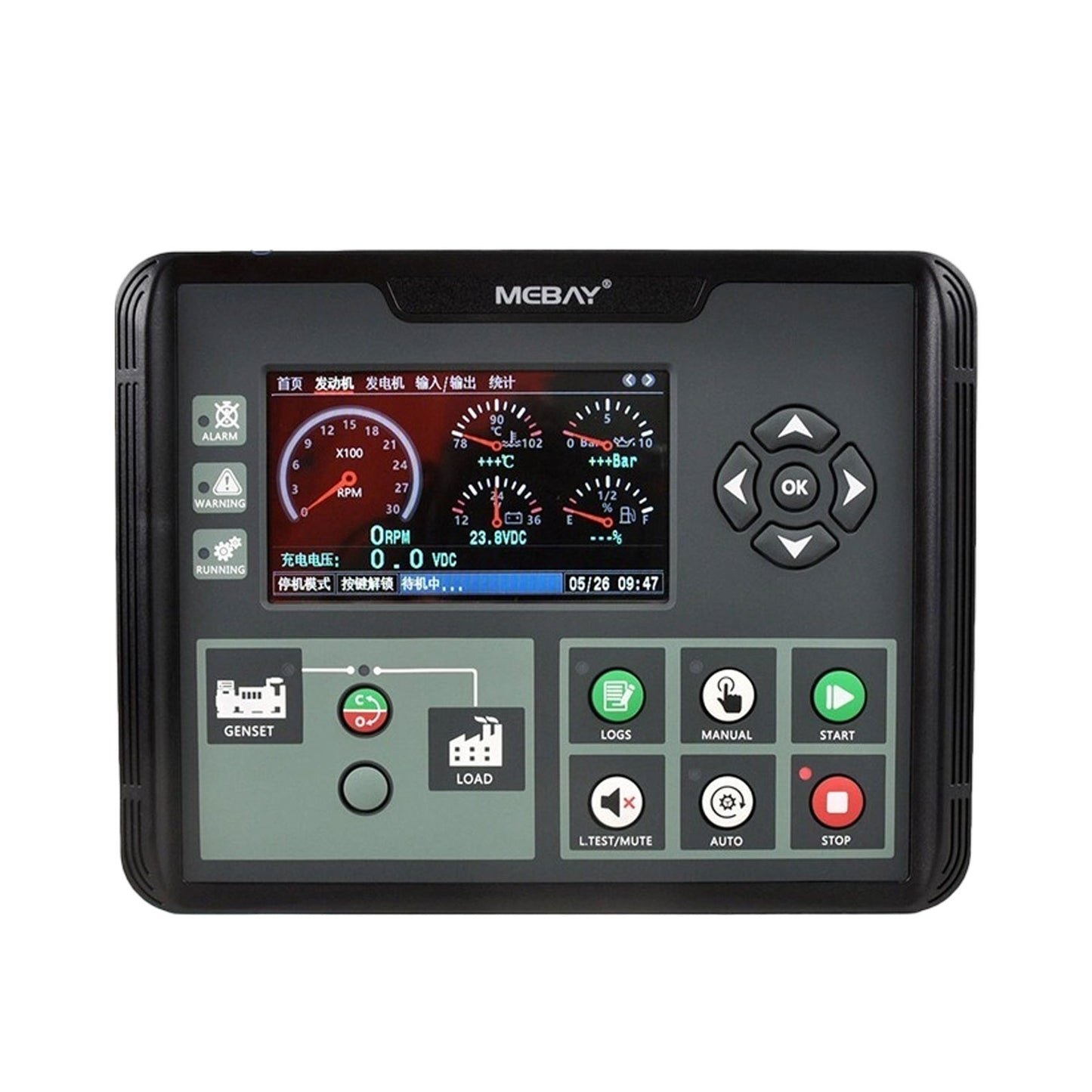 Original Genuine Mebay DC70MR Ultra-Low Temperature Genset Controller Generator Controller 4.3inch