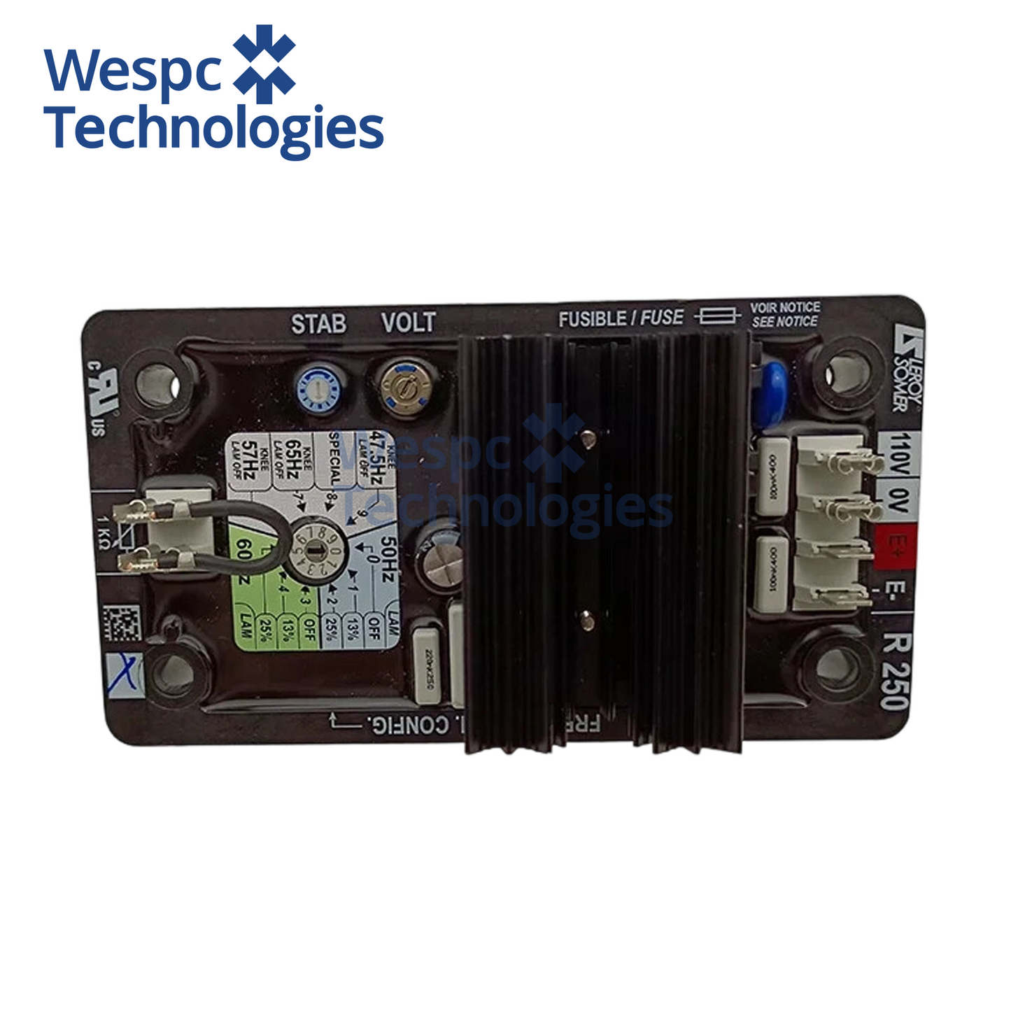 Original Leroy Somer R250 AVR Automatic Voltage Regulator For LSA TAL Series Shunt Excitation Brushless Diesel Generator