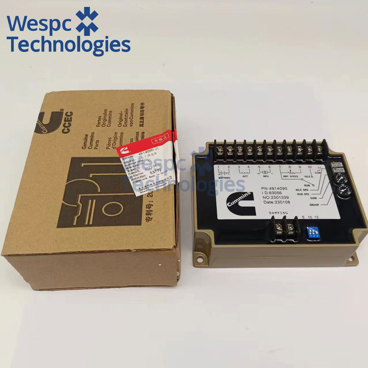 Original Cummins 4914090 Speed Controller Governor Parts For Cummins Diesel Engine