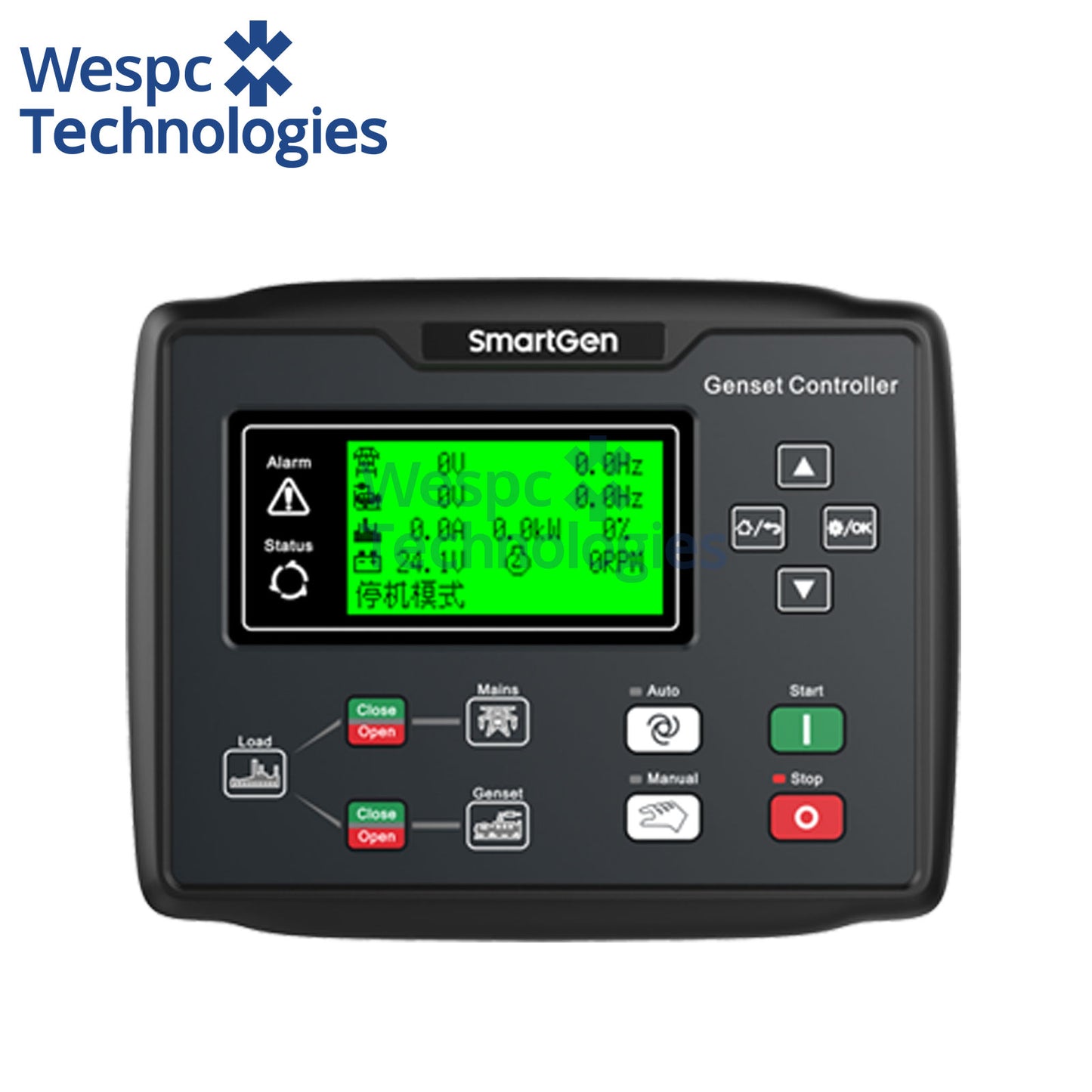 Original SmartGen HGM6120LT Automation Genset AMF Controller Remote Signal Control Panel