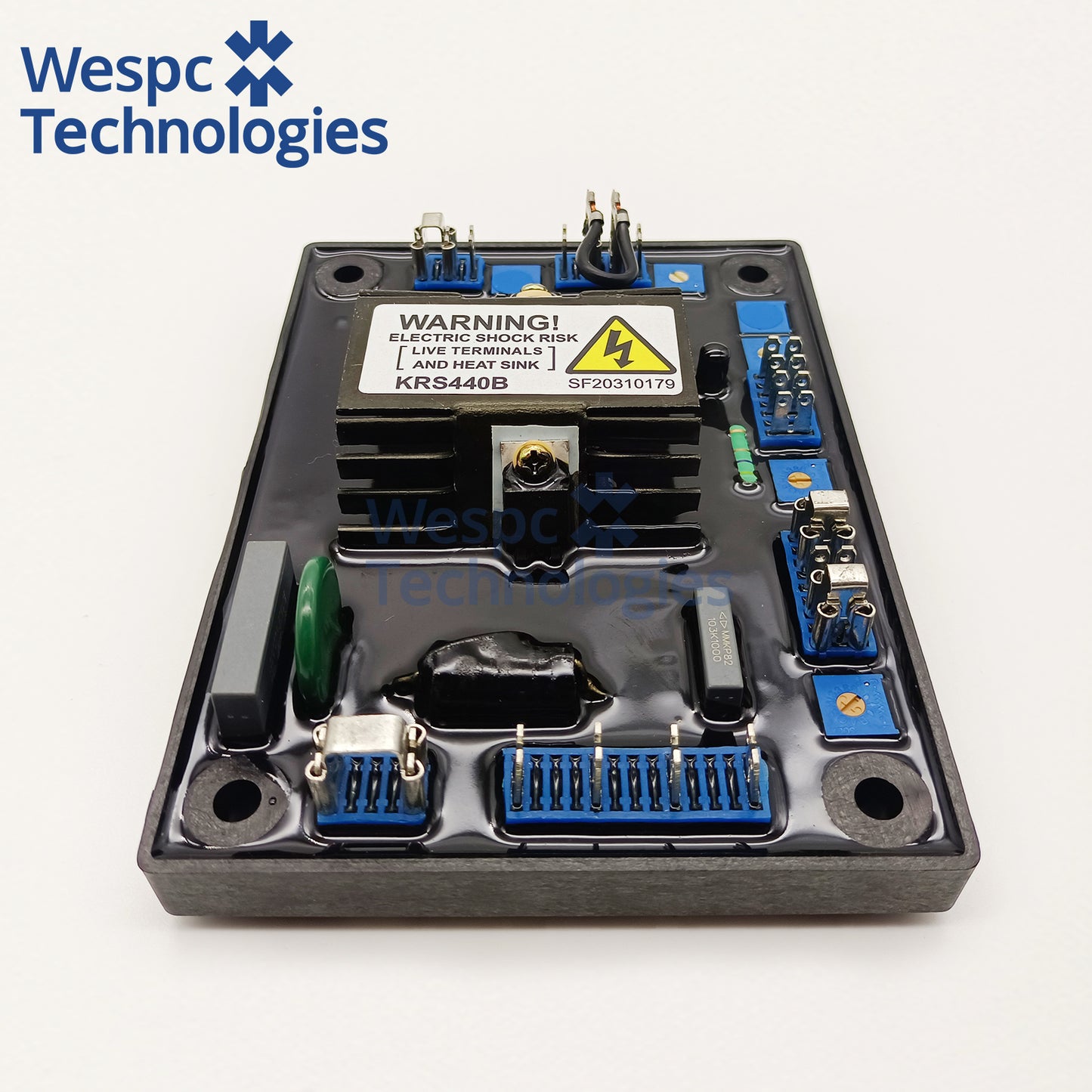 KRS440B AVR Automatic Voltage Regulator Compatible with SX440 AS440 Brushless Diesel Generator Stabilizer Wespc