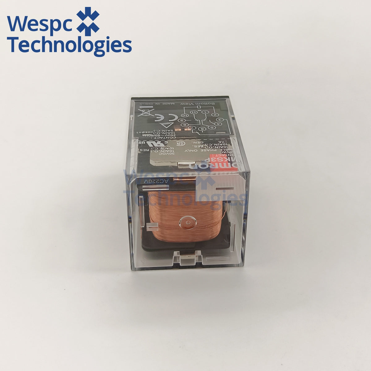 Original Omron MKS3P AC220V Power Relay 11Pin 3PDT 10A MK-S Series General Purpose Electromagnetic Relay