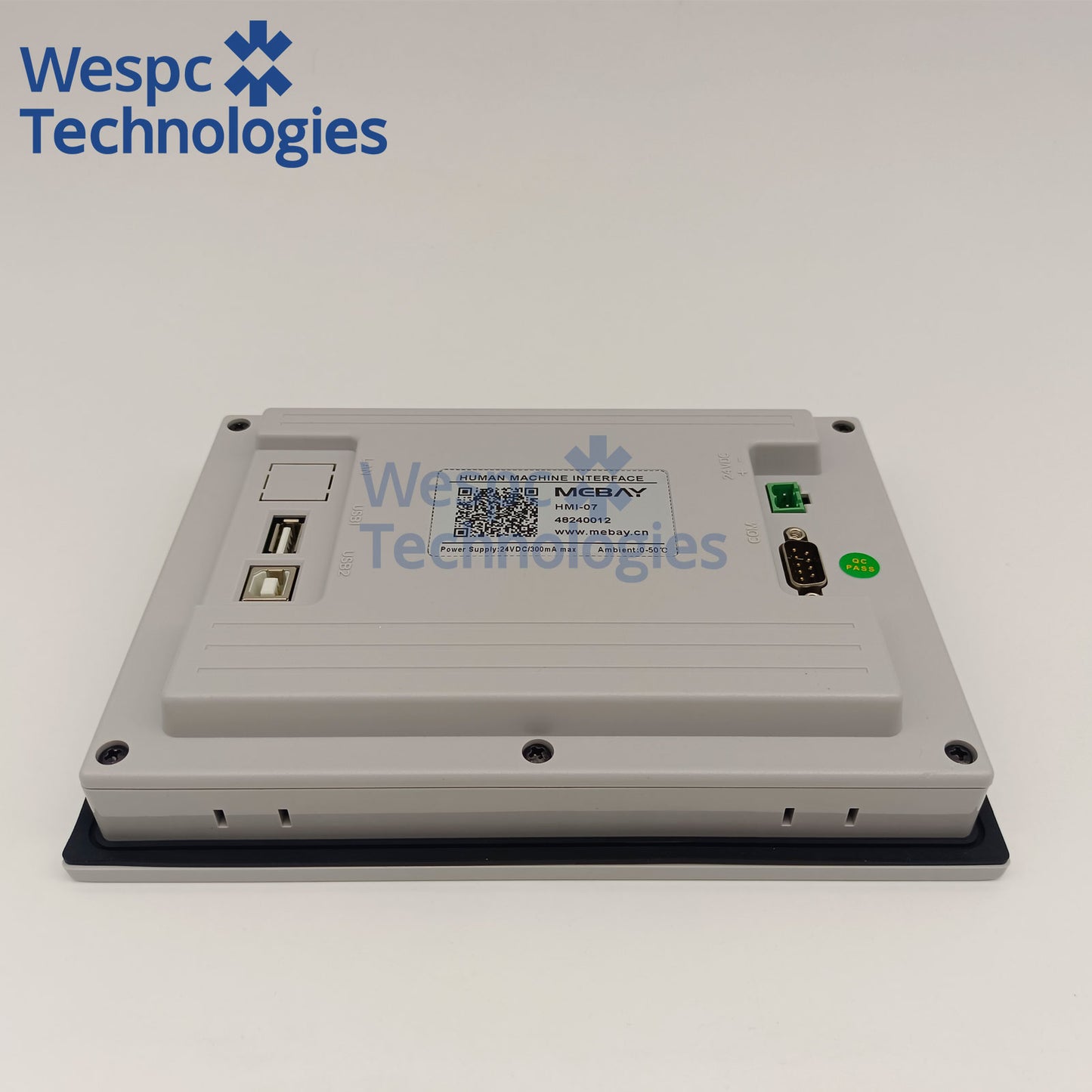 Original Mebay HMI-07 Remote Generator Set Controller TFT Touch Screen RS485 Modbus Monitoring Display Wespc