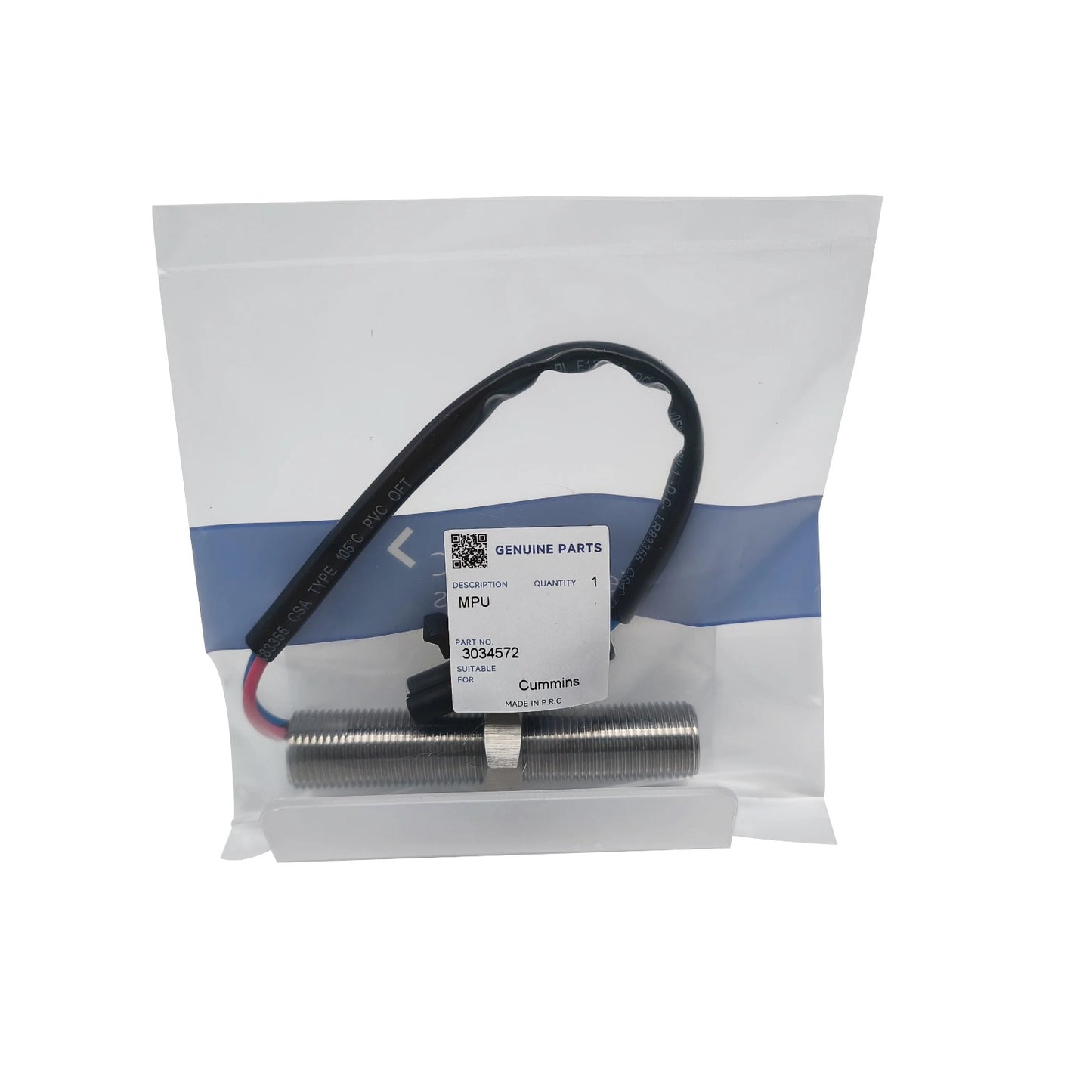 3034572 Magnetic Pickup MPU RPM Generator Speed Sensor WESPC Fits Cummins K38 G38 QSK38 KTA38GC K106
