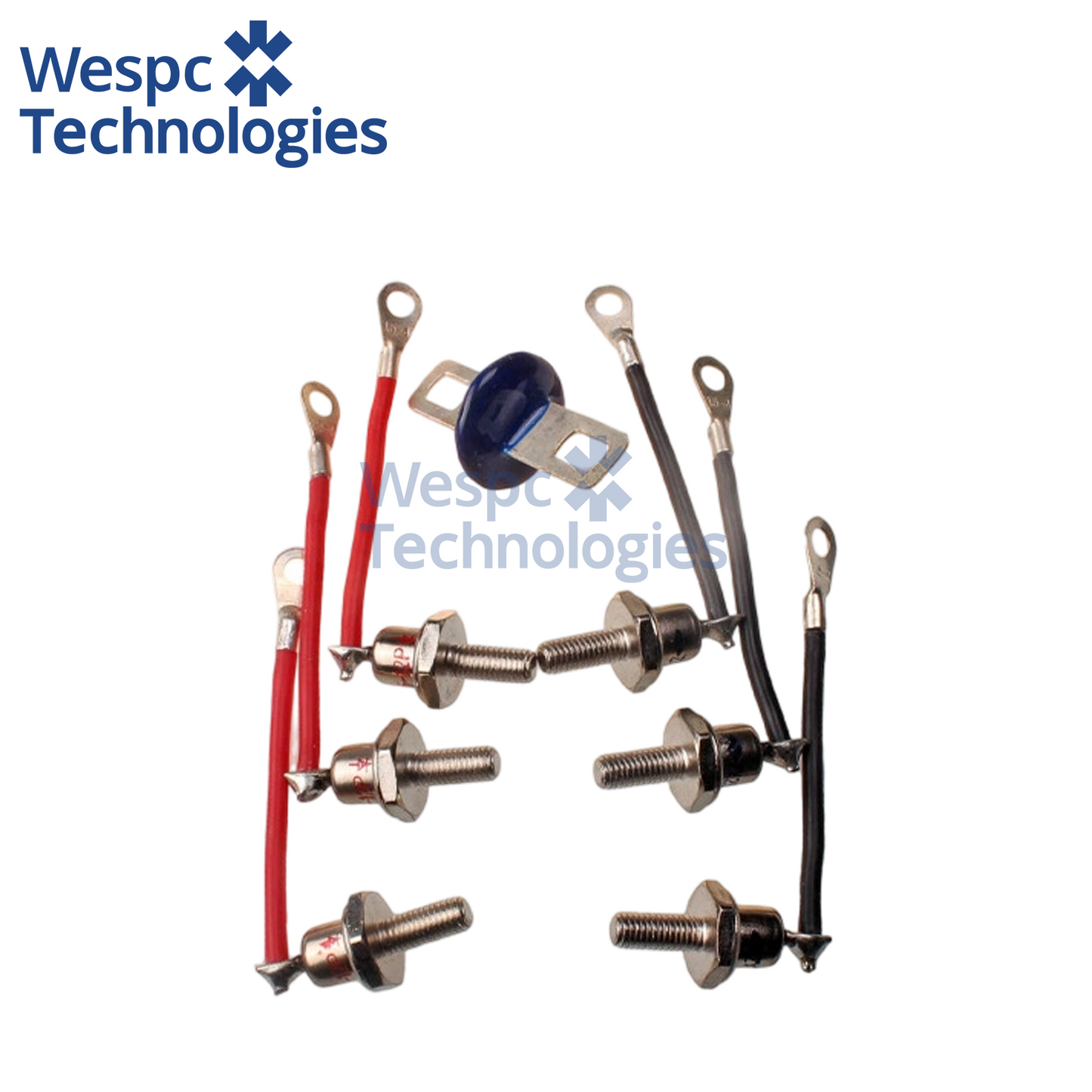ZX25-12 Rotating Rectifier Diode Kit 6Pcs/Set (3 Positive + 3 Negative) 25A 1200V Bolt Type Diode For RSK2001 Stamford UCI Series