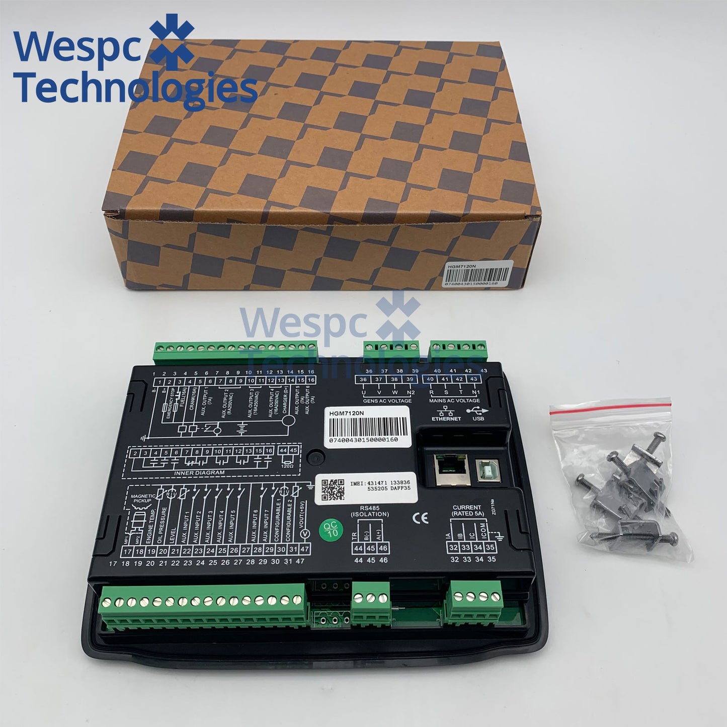 Original SmartGen HGM7120N Generator Controller Original Auto Mains Failure Genset Controller