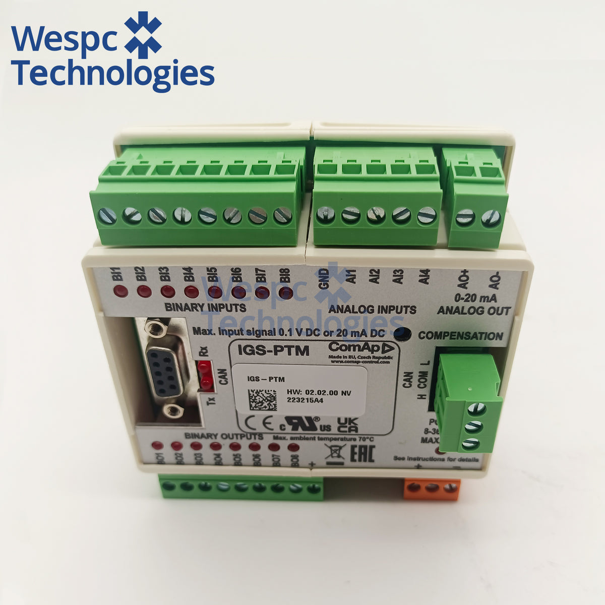 Original ComAp IGS‑PTM Process Measurement I/O Expansion Module For Comap IL‑NT Genset Controller