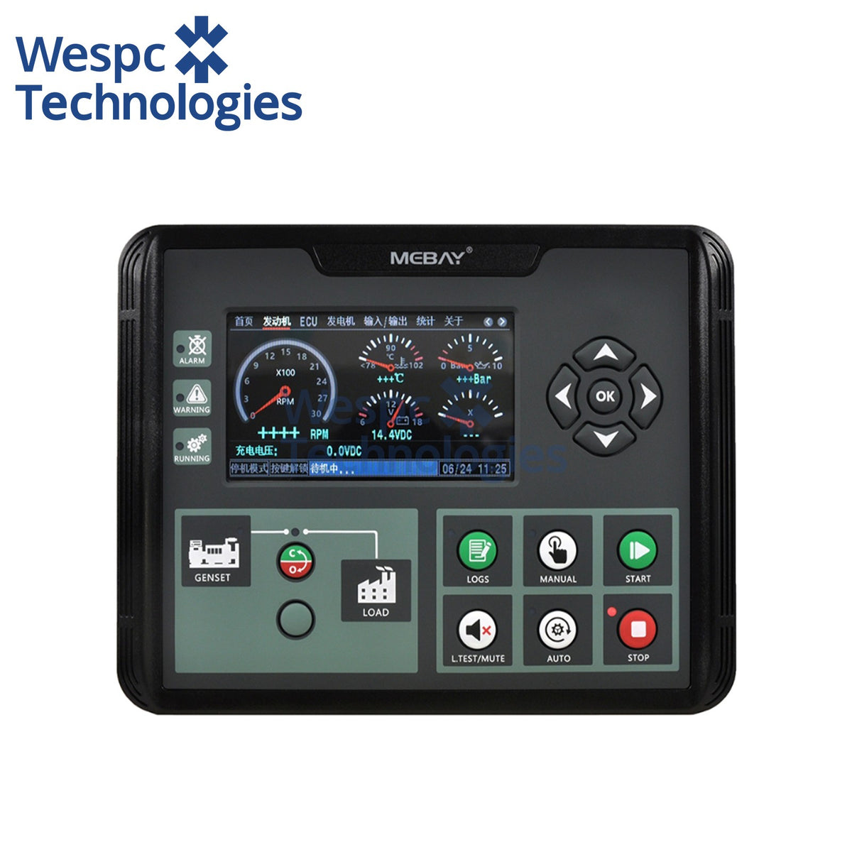 Original Mebay DC70MR MK3 Low Temperature Diesel Genset Controller Auto Start Control Panel