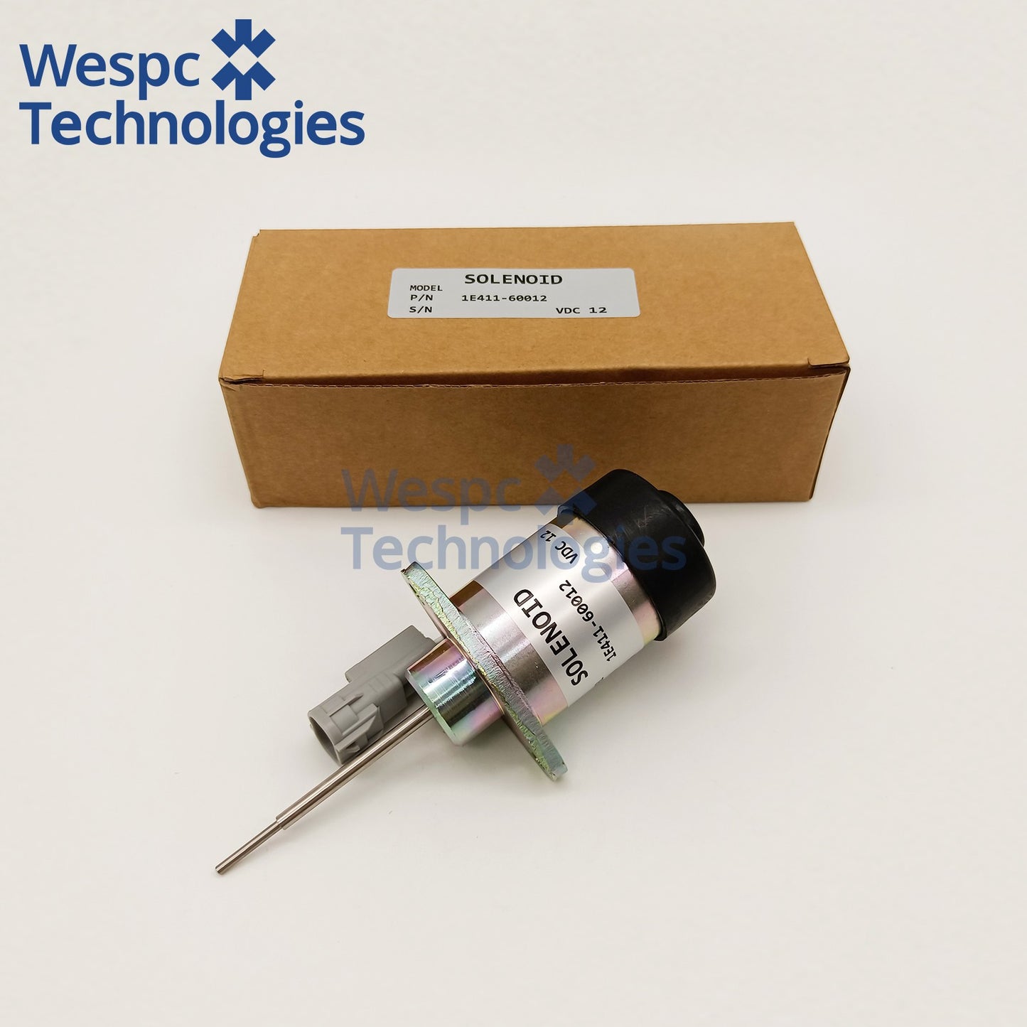 1E411-60012 1E41160012 12V Fuel Shut Off Solenoid, Fuel Stop Solenoid Replacement for D902 Z482 Diesel Engine