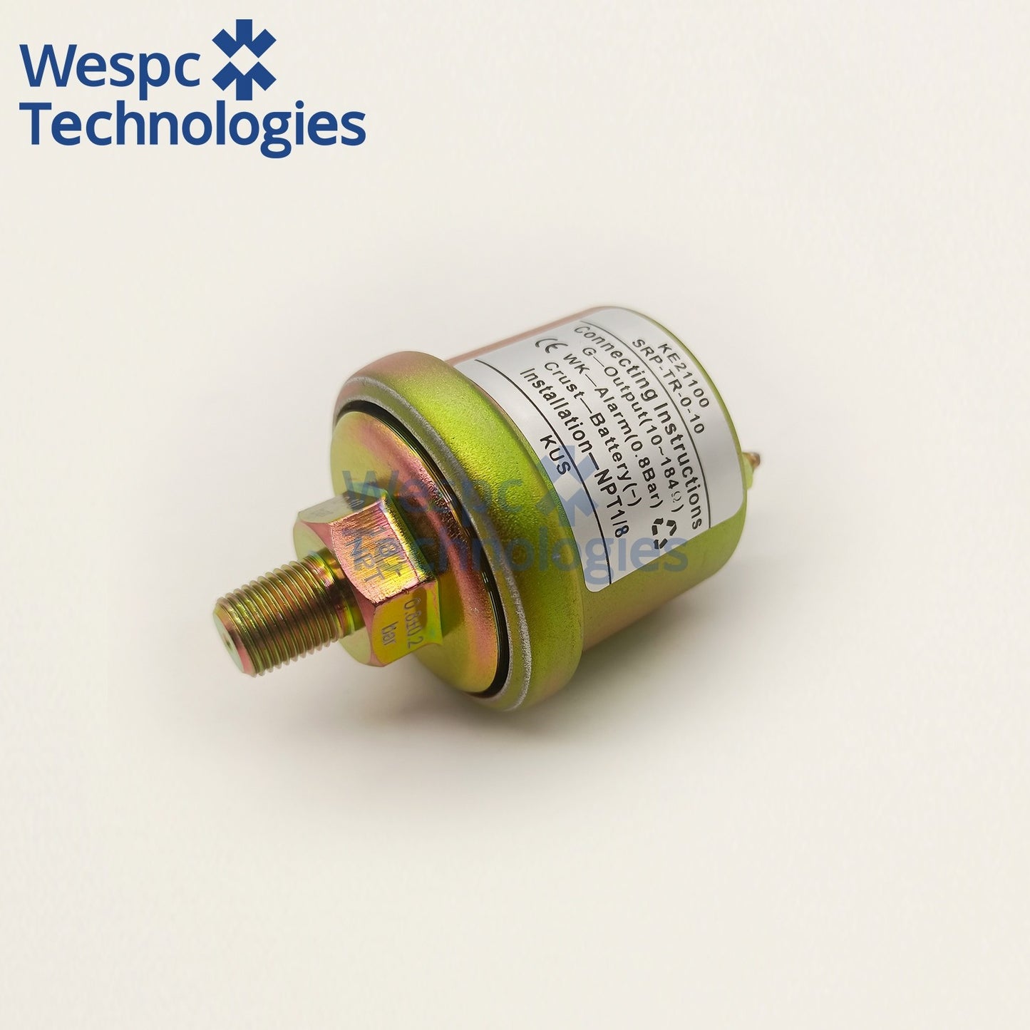 Original KUS KE21100 Oil Pressure Sensor 6-24V 0-10bar 10-184Ω NPT1/8