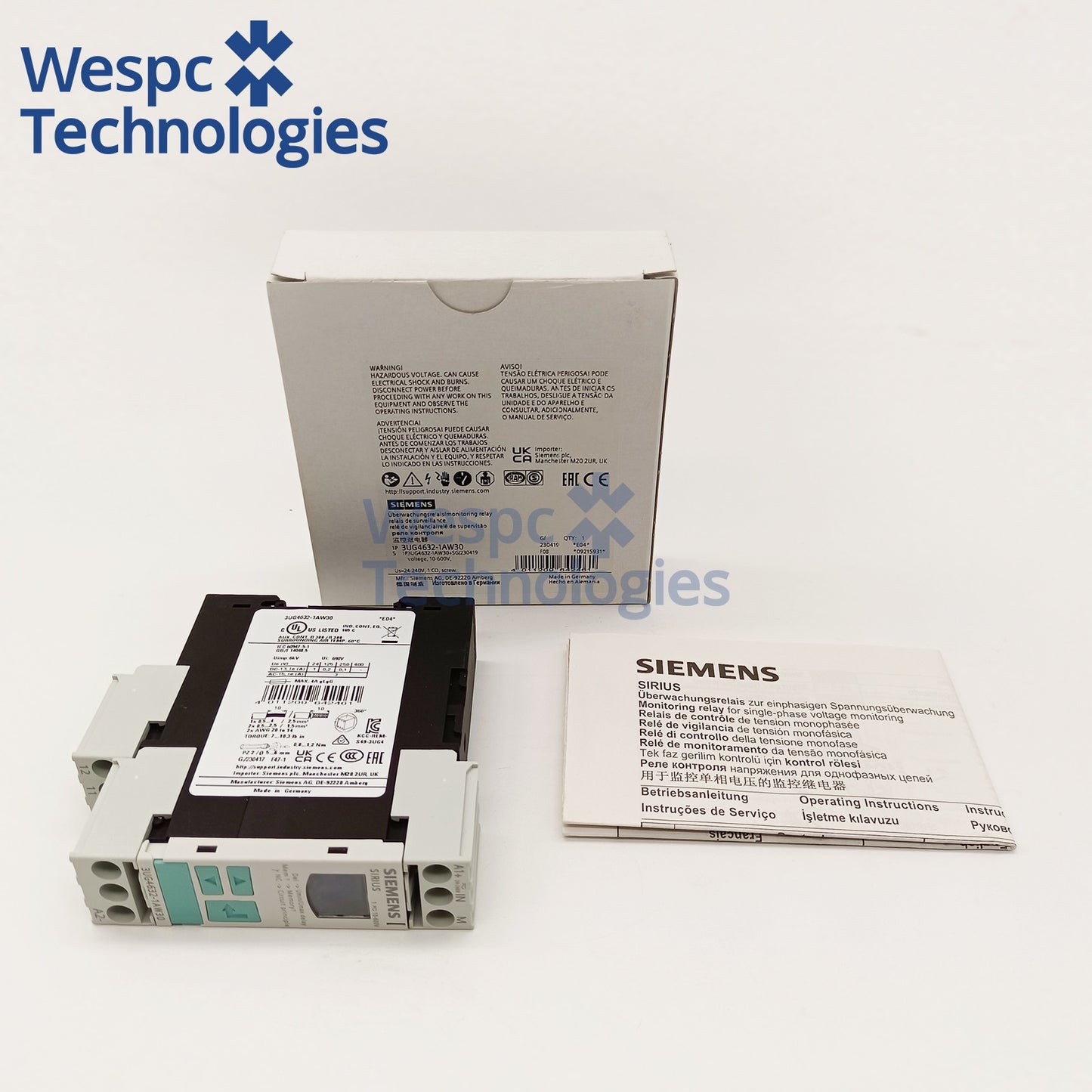 3UG4632-1AW30 Digital Monitoring Relay New Sealed in Box for Industrial Control