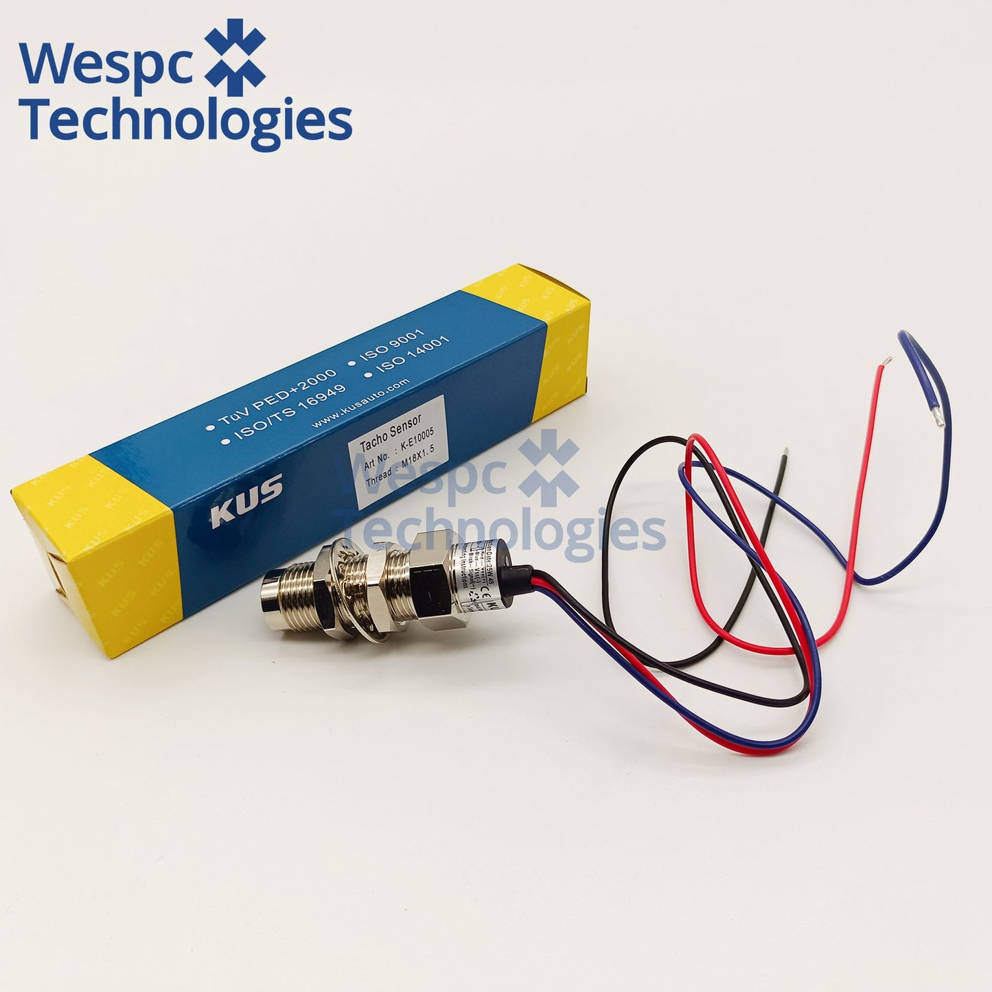 Original Kus Three-Wire Holzer Tacho Sensor KE10005 Sensor 8-32V Thread M18x1.5