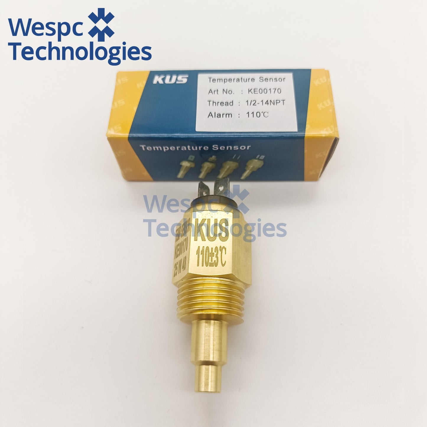 Original Kus KE00170 Water Temperature Sensor 1/2-14NPT with Alarm 110℃