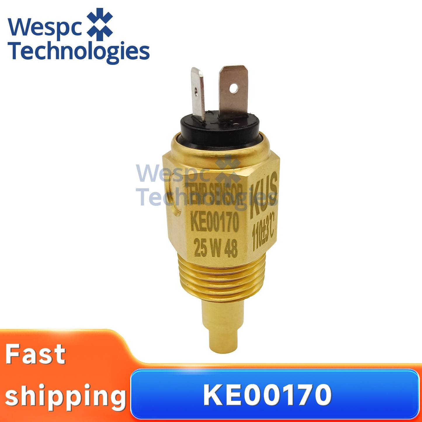Original Kus KE00170 Water Temperature Sensor 1/2-14NPT with Alarm 110℃