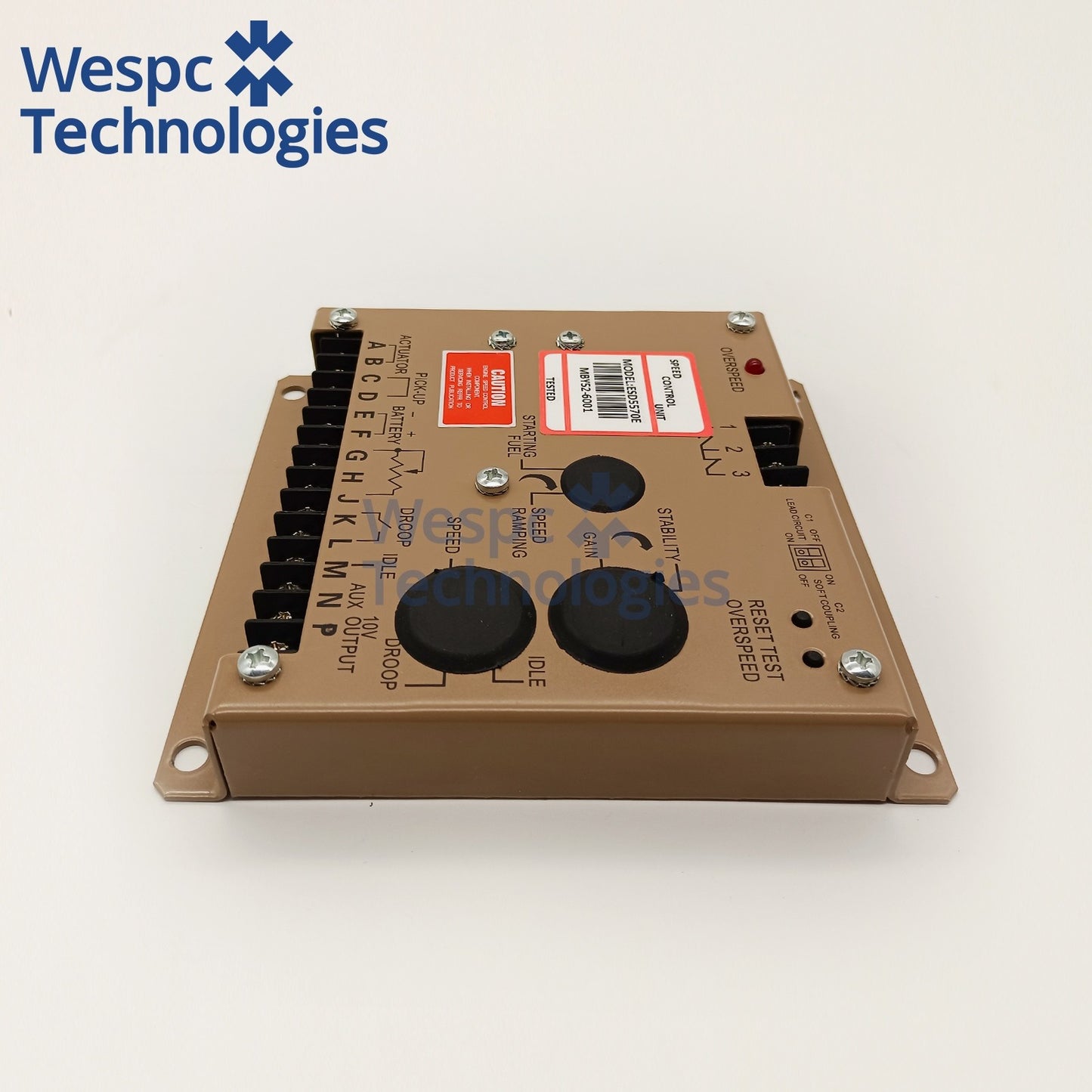 ESD5570E Electronic Speed Control Unit Compatible for GAC Diesel Generator Governor 12/24V DC Engine RPM Controller Genset